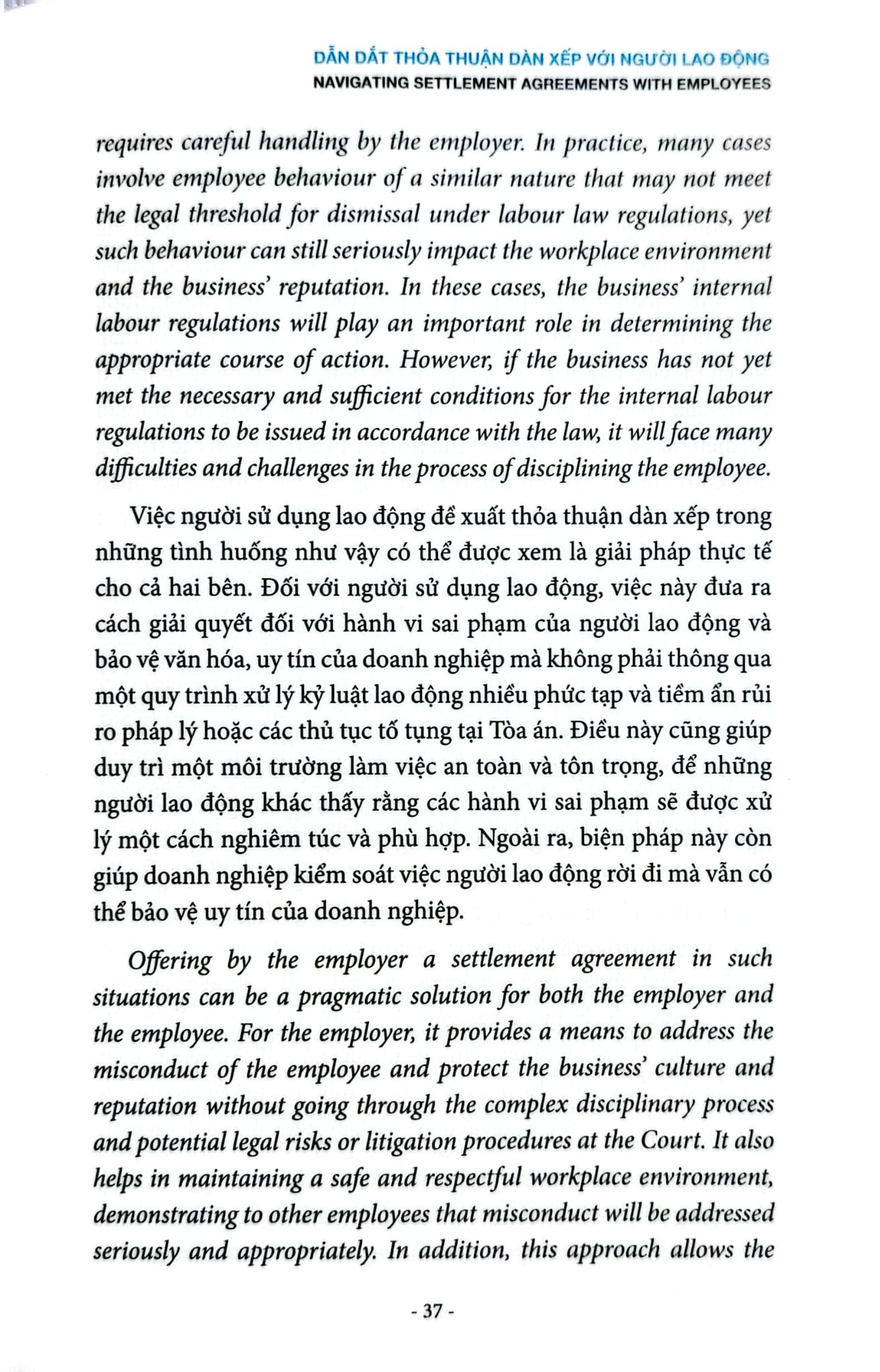 Dẫn Dắt Thỏa Thuận Dàn Xếp Với Người Lao Động - Navigating Settlement Agreements - Nguyễn Hữu Phước
