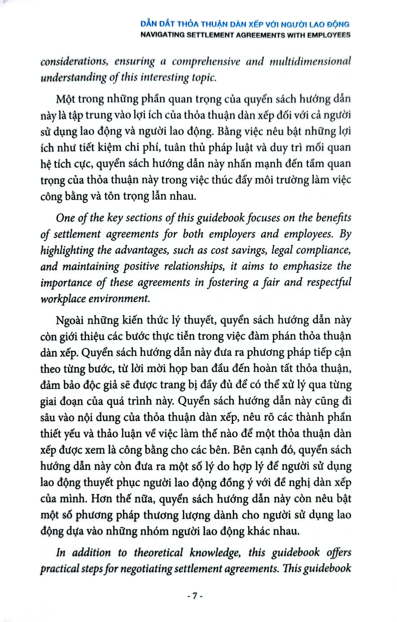 Dẫn Dắt Thỏa Thuận Dàn Xếp Với Người Lao Động - Navigating Settlement Agreements - Nguyễn Hữu Phước