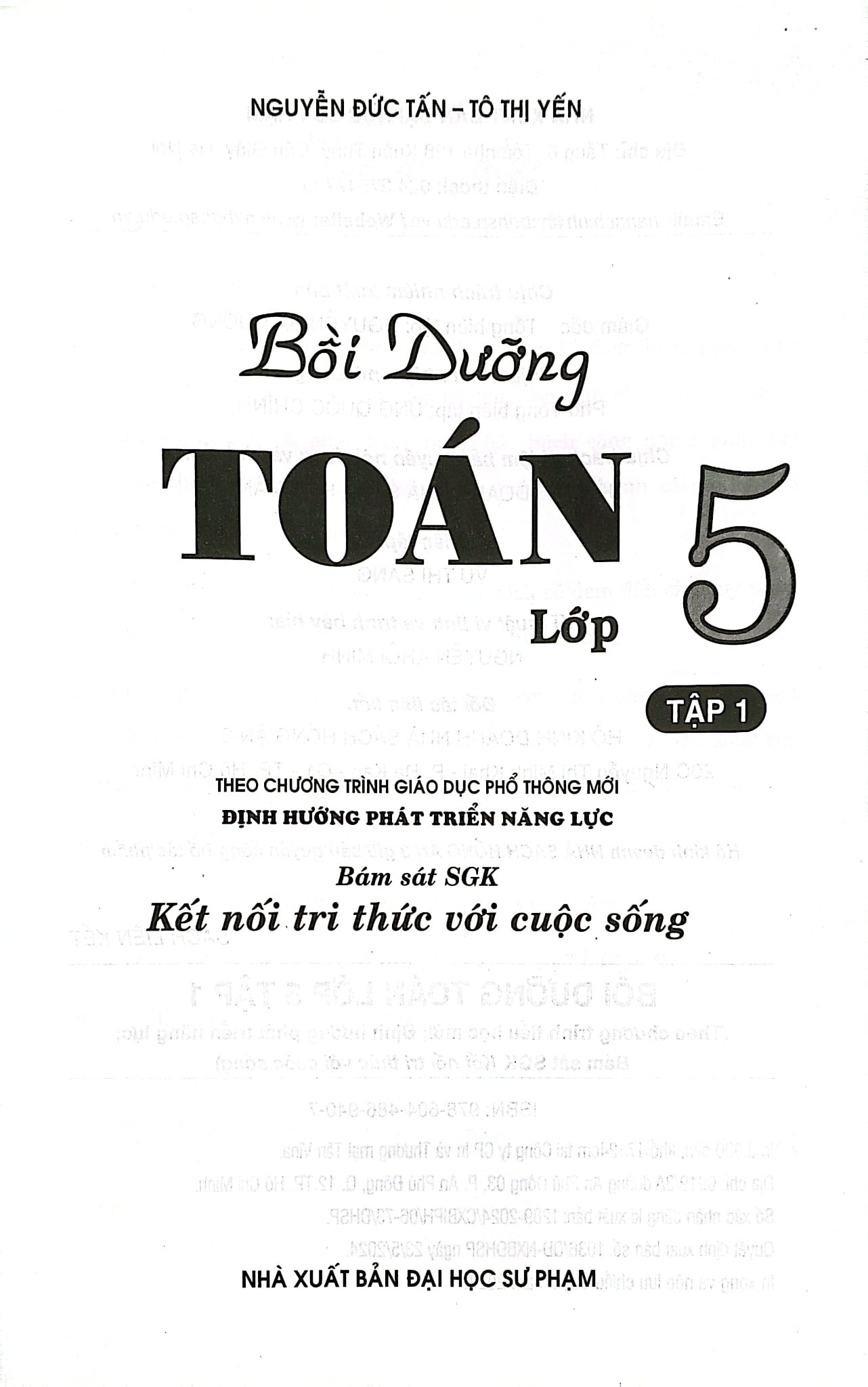 Bồi Dưỡng Toán Lớp 5 - Tập 1 (Bám Sát Sgk Kết Nối Tri Thức Với Cuộc Sống) - Nguyễn Đức Tấn