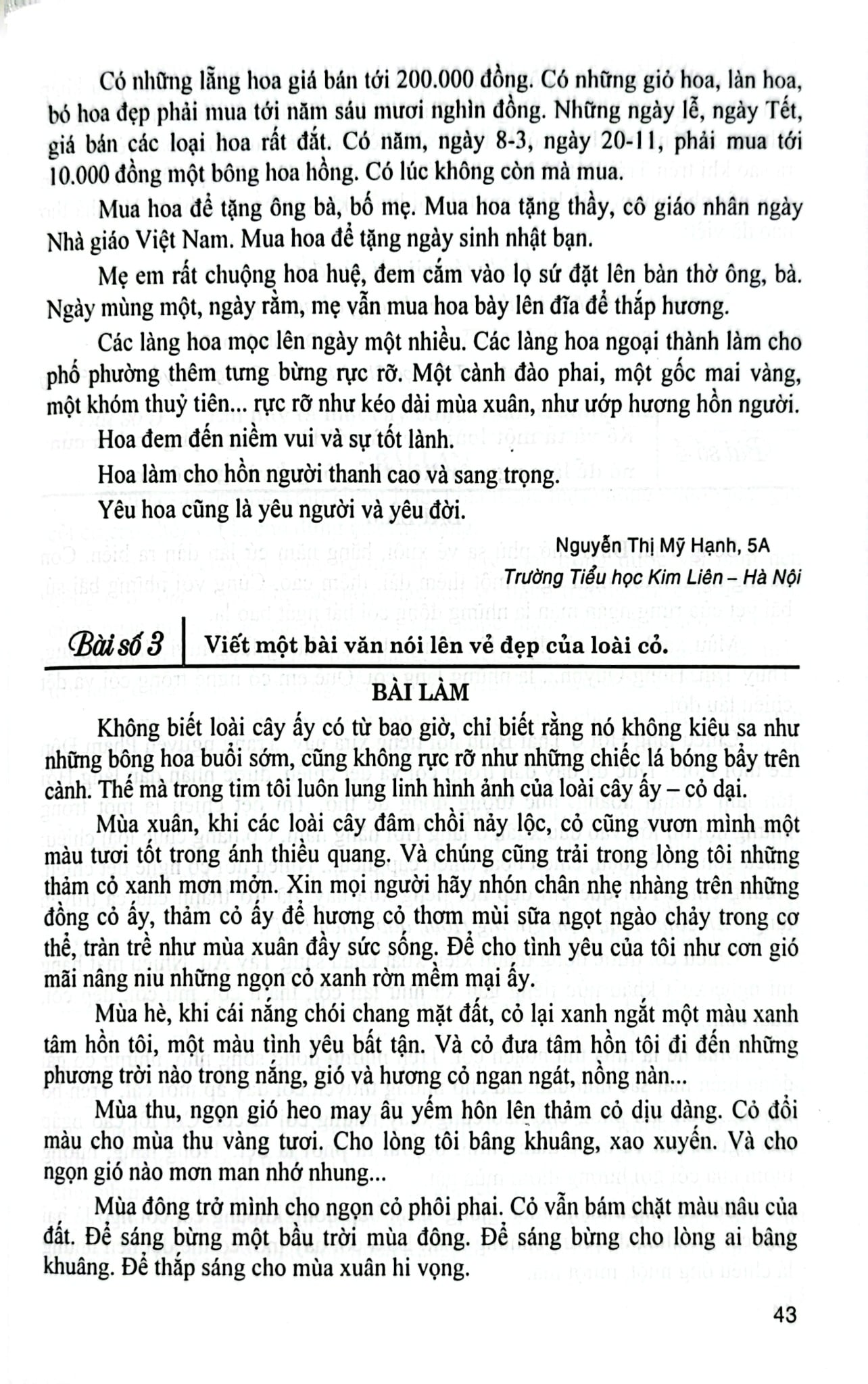 Những Bài Văn Đạt Điểm Cao Của Học Sinh Giỏi Lớp 5 (Dùng Chung Cho Các Bộ Sgk Hiện Hành) - Tạ Đức Hiền