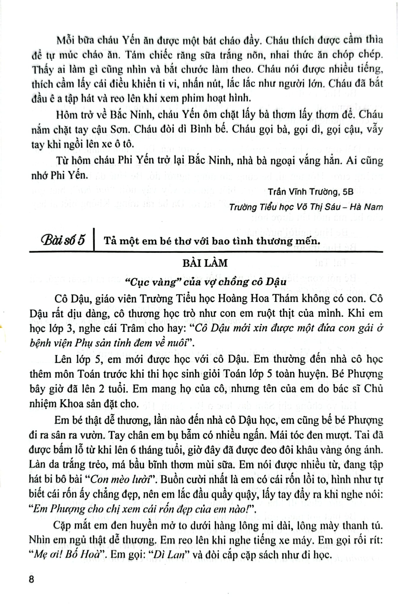 Những Bài Văn Đạt Điểm Cao Của Học Sinh Giỏi Lớp 5 (Dùng Chung Cho Các Bộ Sgk Hiện Hành) - Tạ Đức Hiền