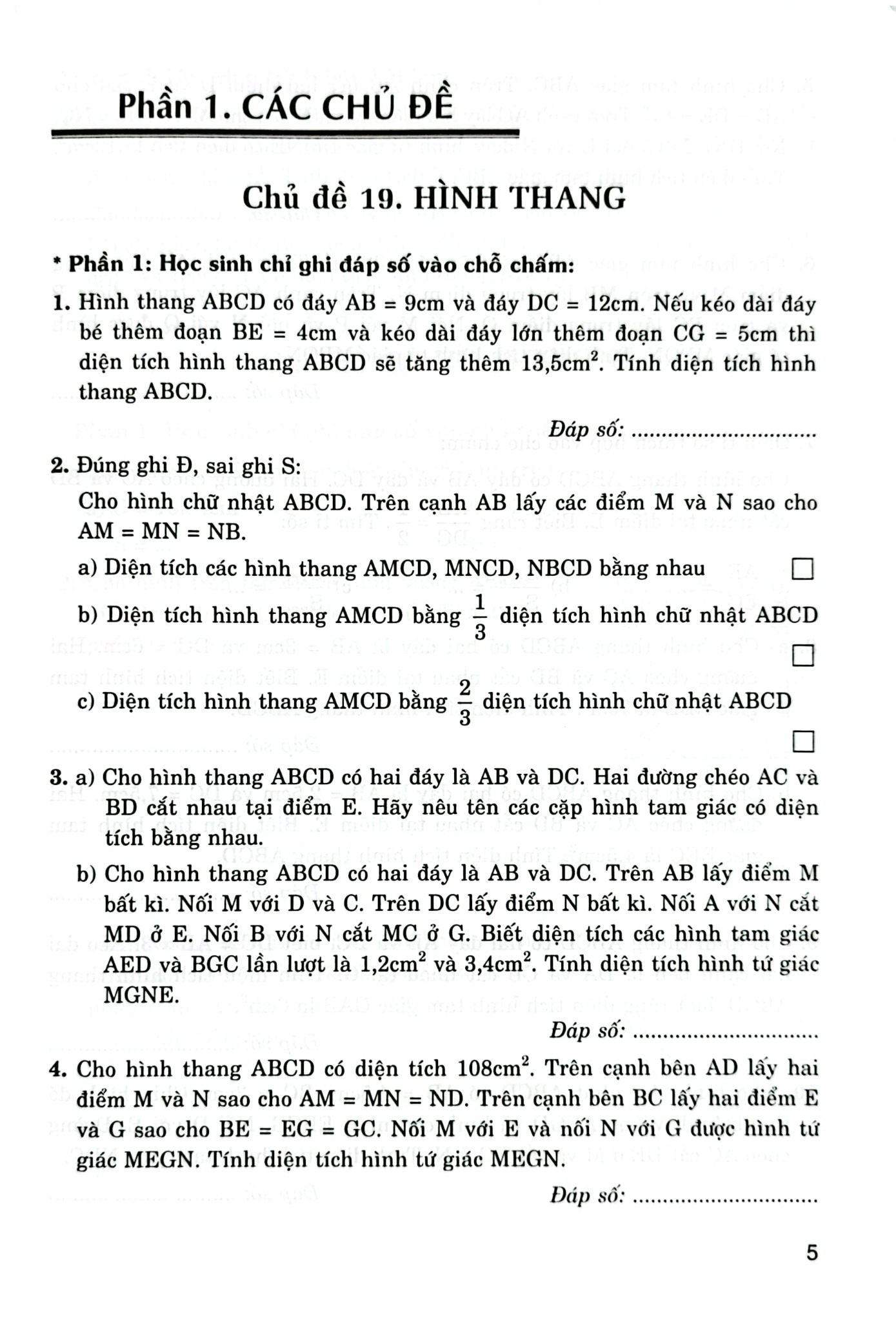 Thử Sức Trạng Nguyên Nhỏ Tuổi Môn Toán Lớp 5 - Tập 2 (Dùng Chung Cho Các Bộ Sgk Hiện Hành) - Đỗ Trung Hiệu