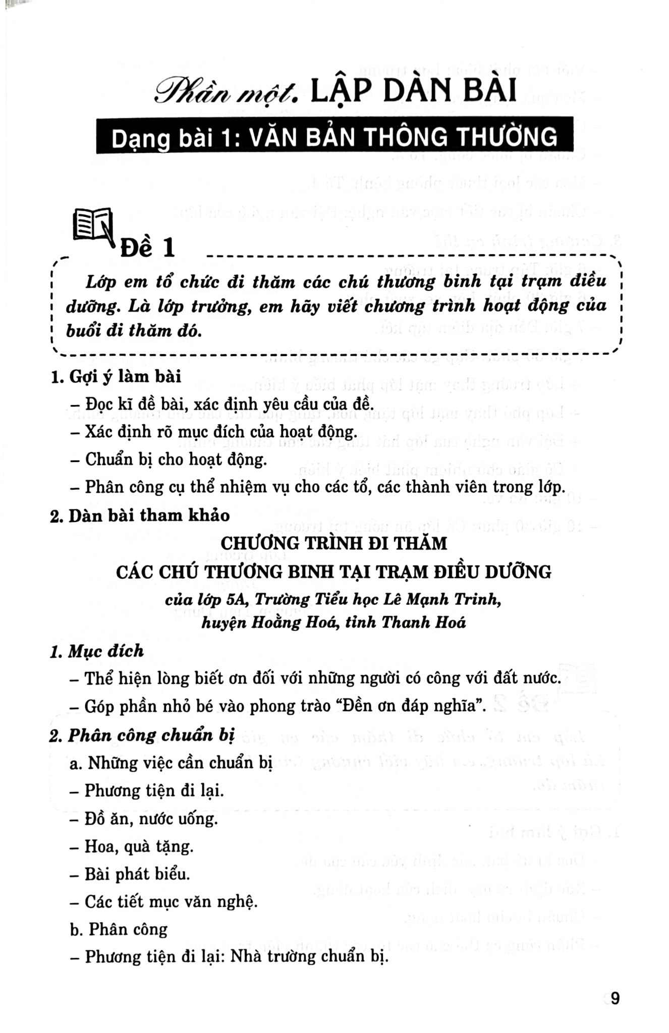 Dàn Bài Tập Làm Văn 5 (Dùng Chung Cho Các Bộ Sgk Hiện Hành) - Lê Phương Liên
