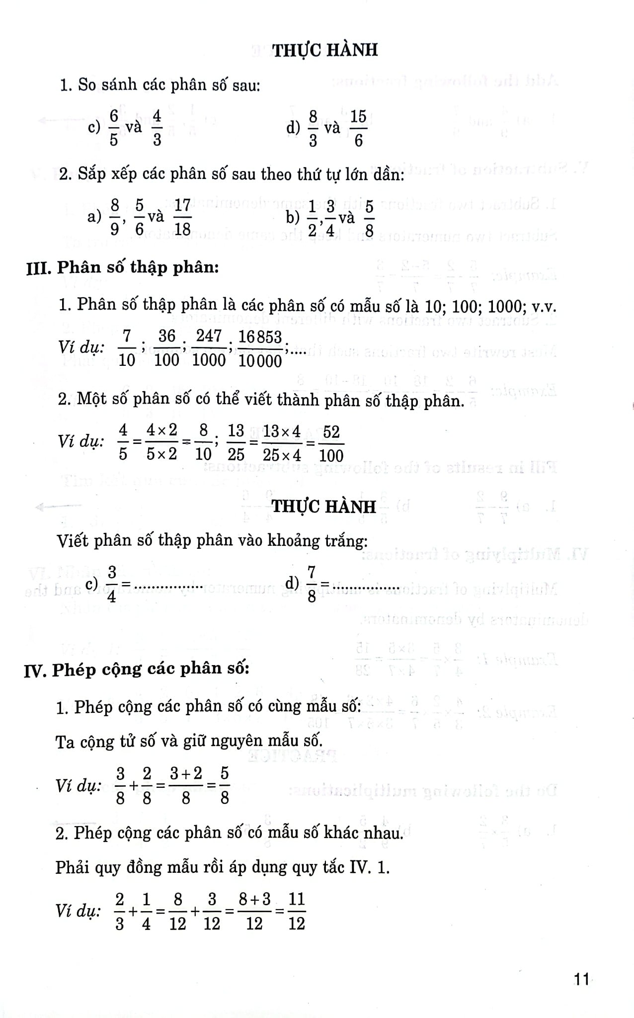 Toán 5 - Mathematics 5 (Song Ngữ Anh Việt) (Dùng Chung Cho Các Bộ Sgk Hiện Hành) - Phạm Đình Thực