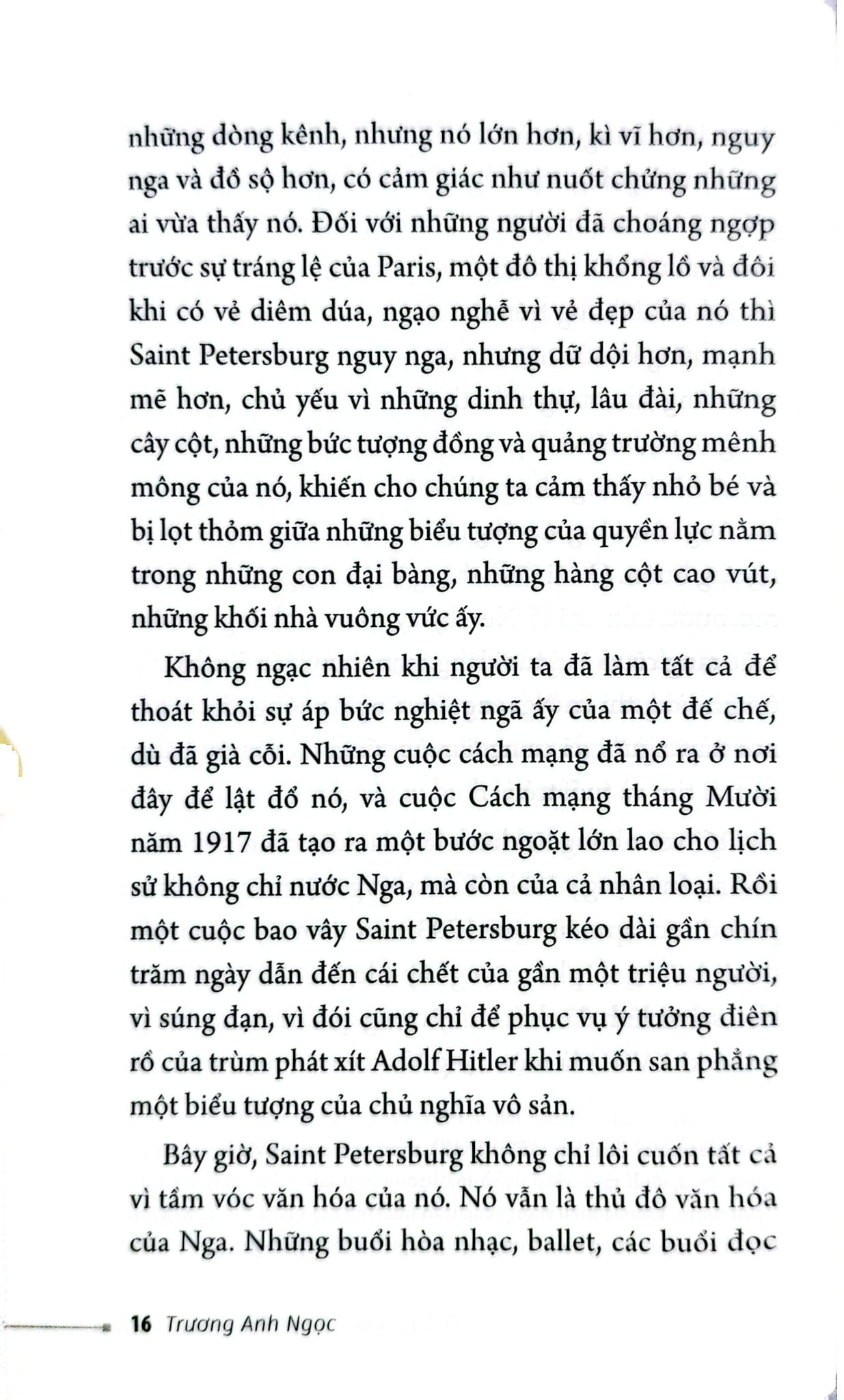 Không Ngủ Ở Saint Petersburg - Trương Anh Ngọc