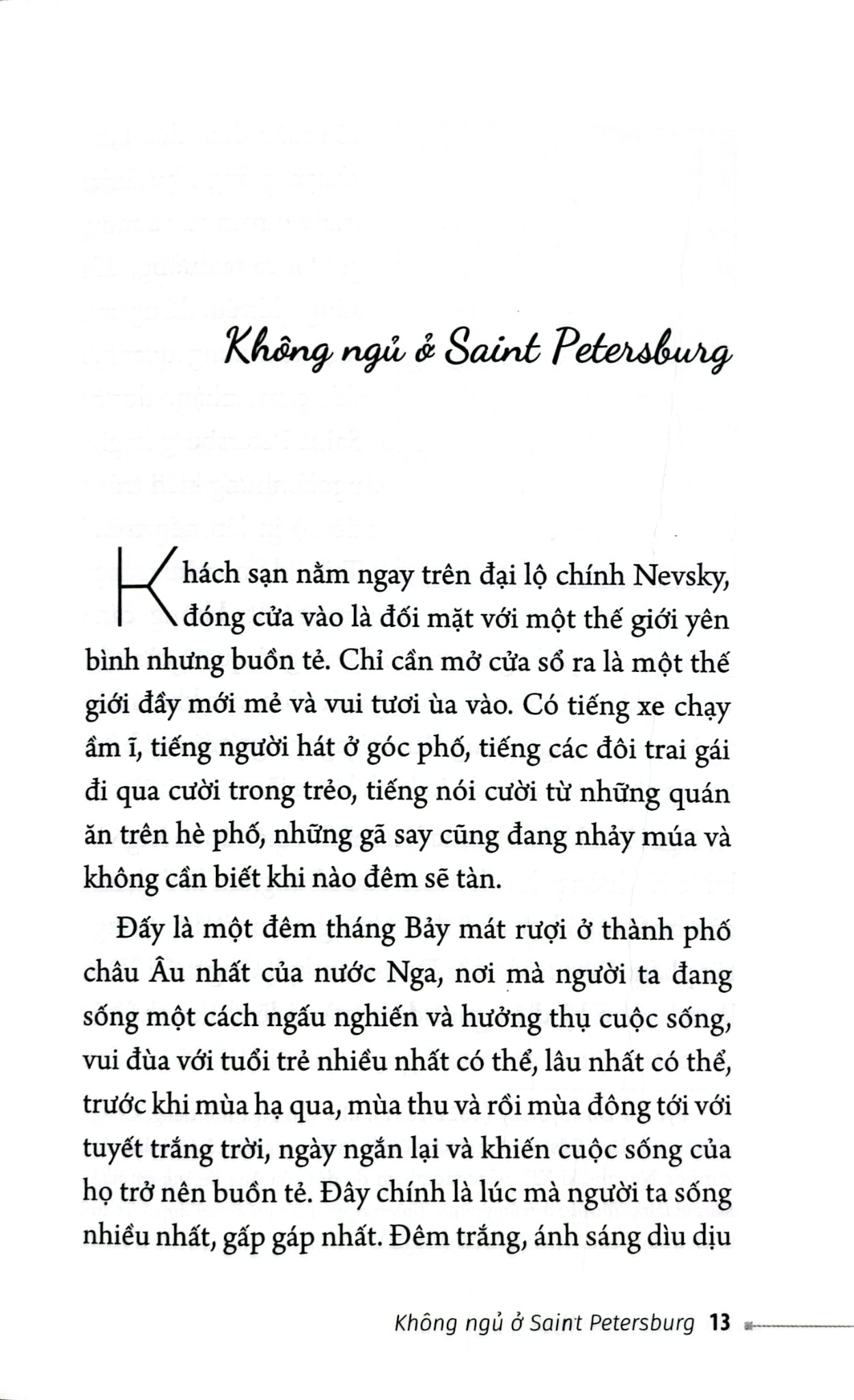 Không Ngủ Ở Saint Petersburg - Trương Anh Ngọc