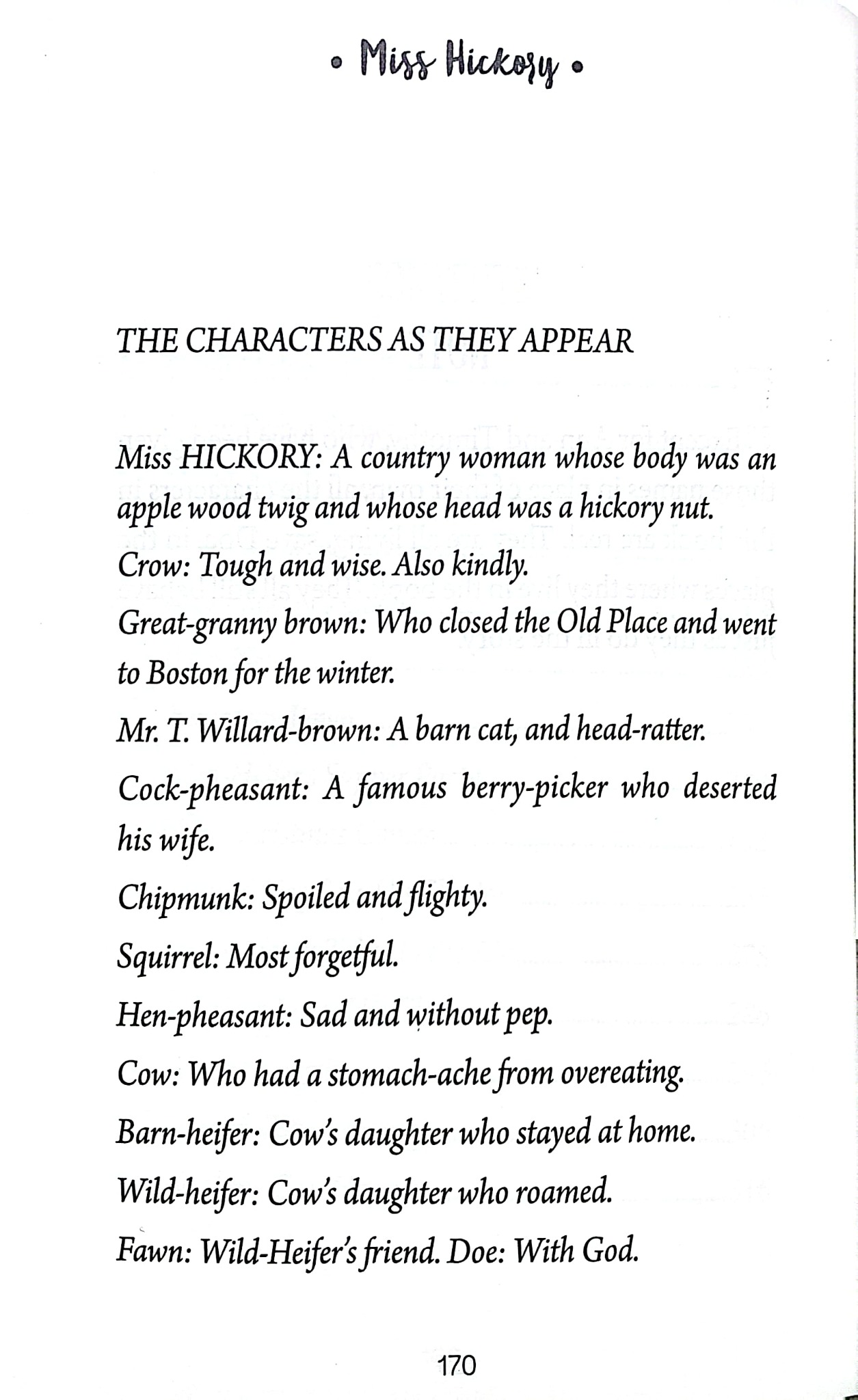 Cô Hồ Đào - Miss Hickory - Carolyn Sherwin Bailey