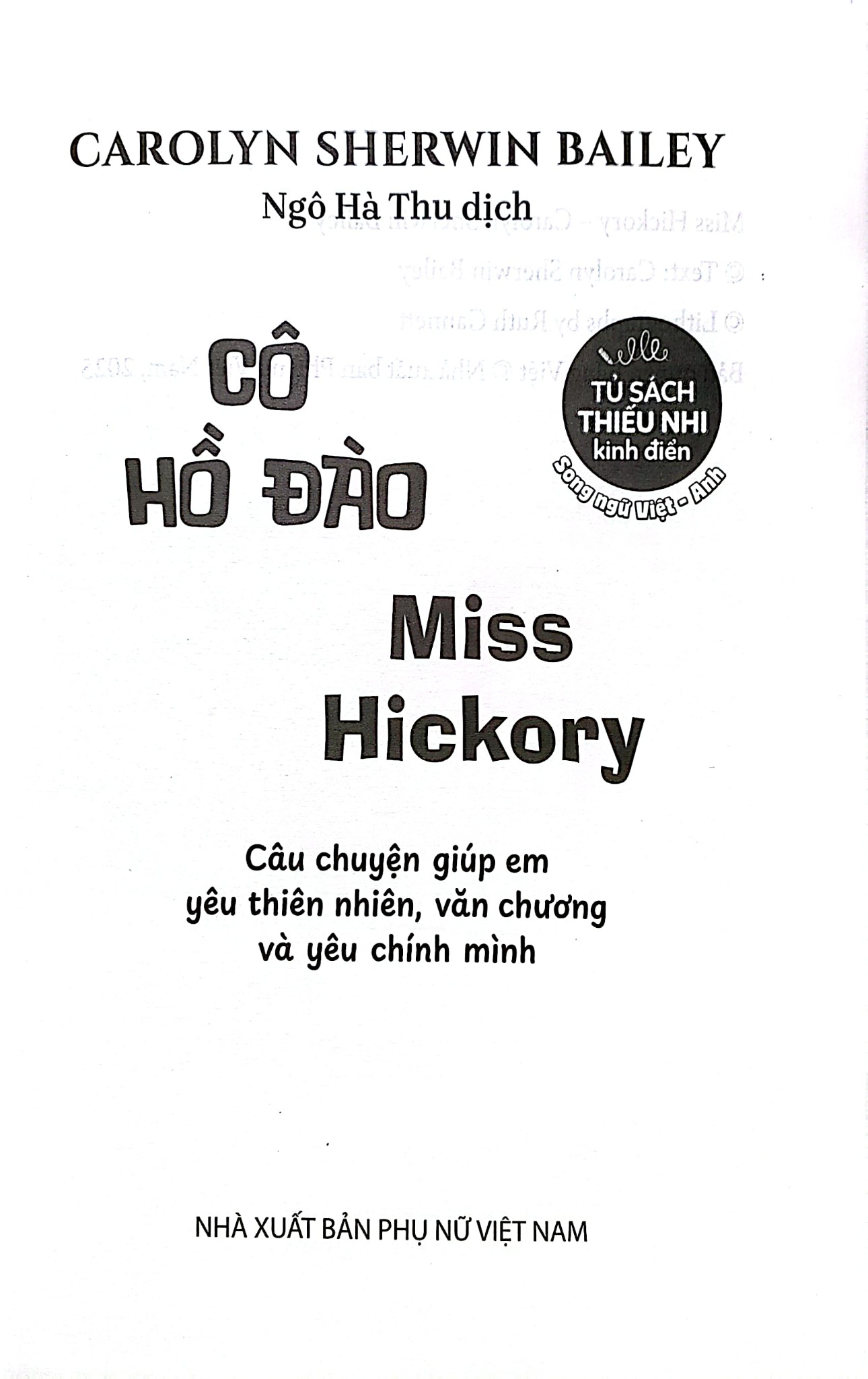 Cô Hồ Đào - Miss Hickory - Carolyn Sherwin Bailey
