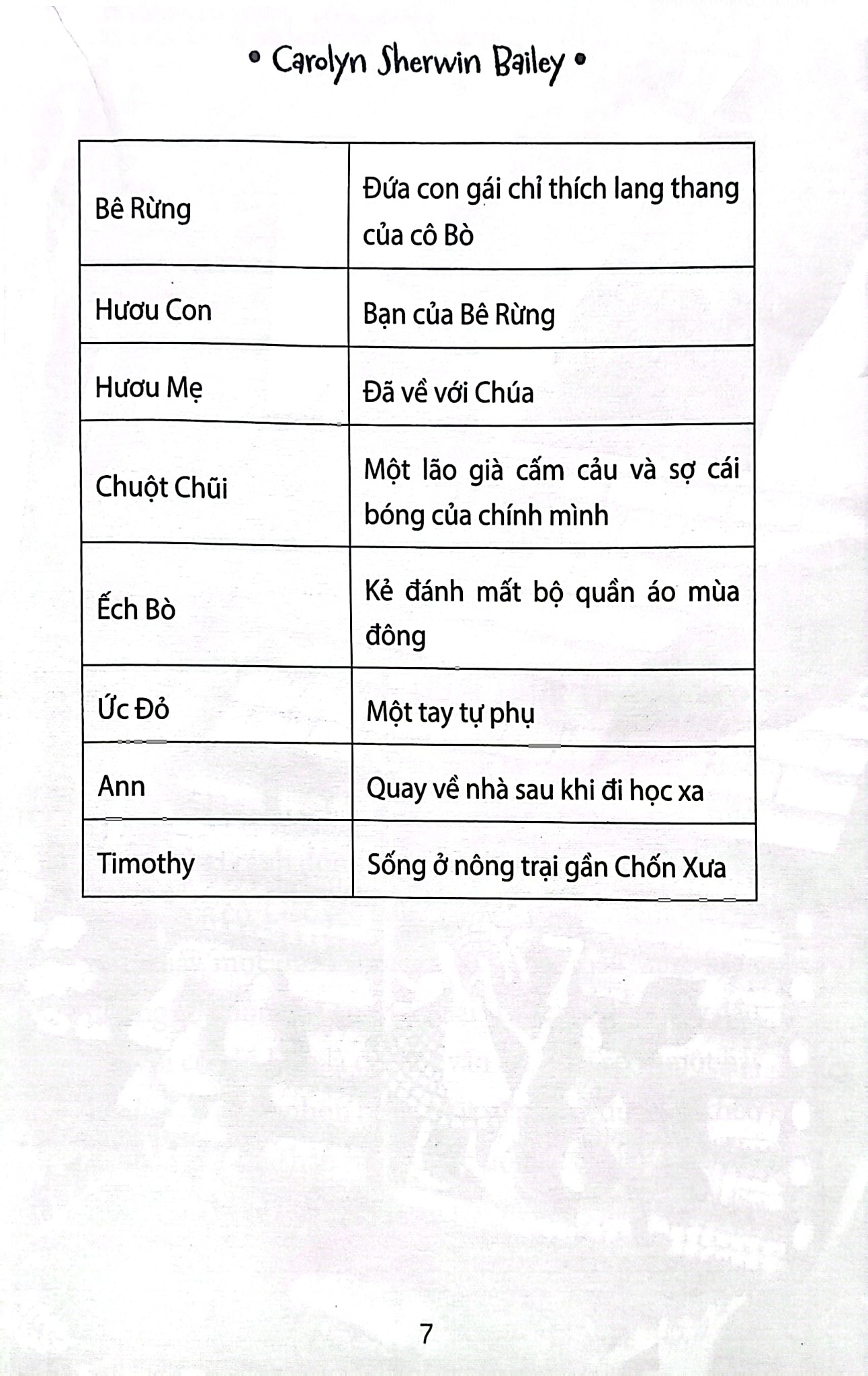 Cô Hồ Đào - Miss Hickory - Carolyn Sherwin Bailey