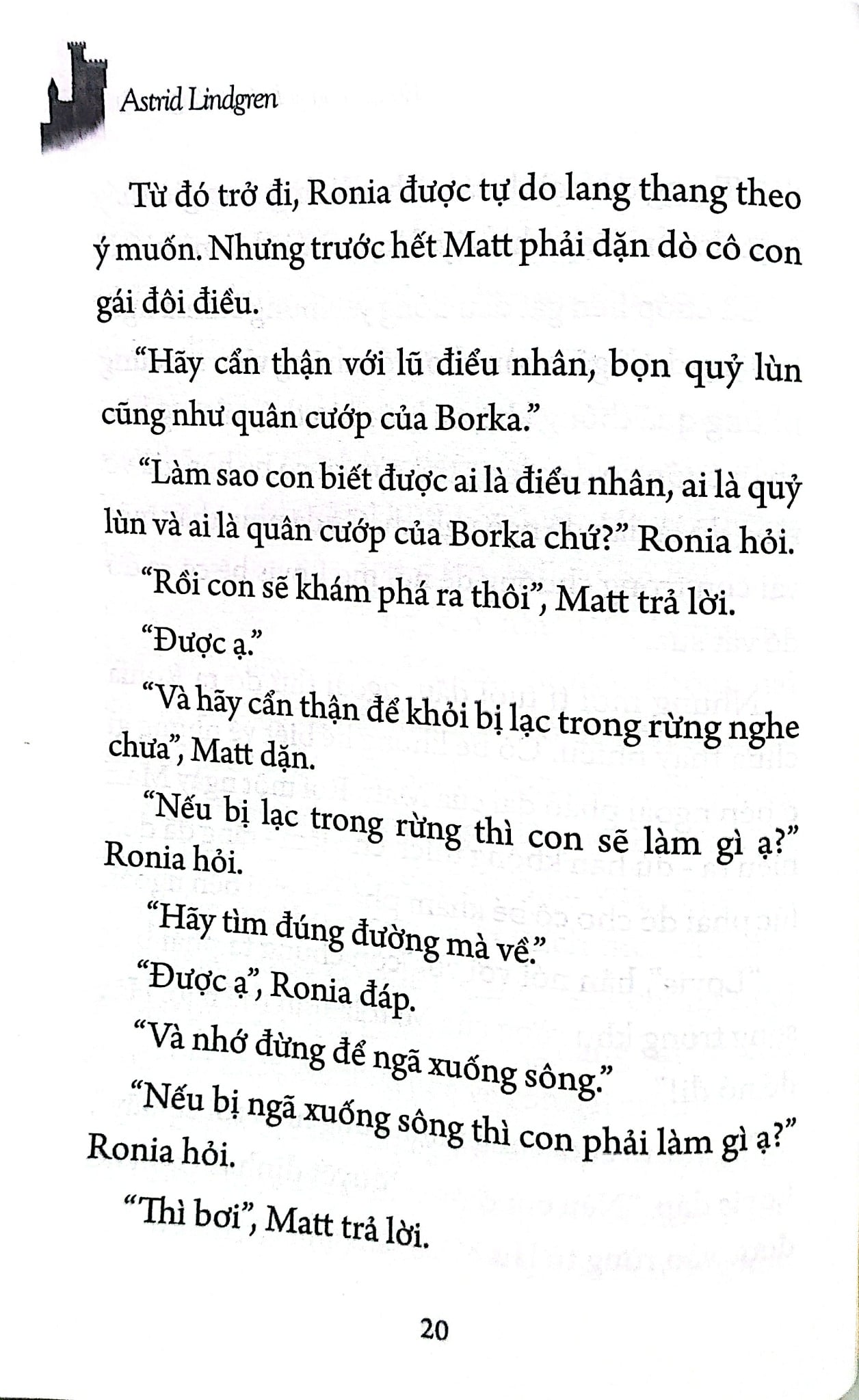 Ronia - Con Gái Của Tướng Cướp - Astrid Lindgren