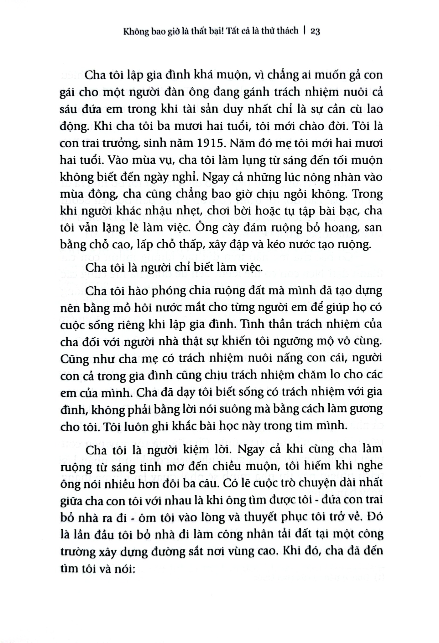 Không Bao Giờ Là Thất Bại - Tất Cả Là Thử Thách