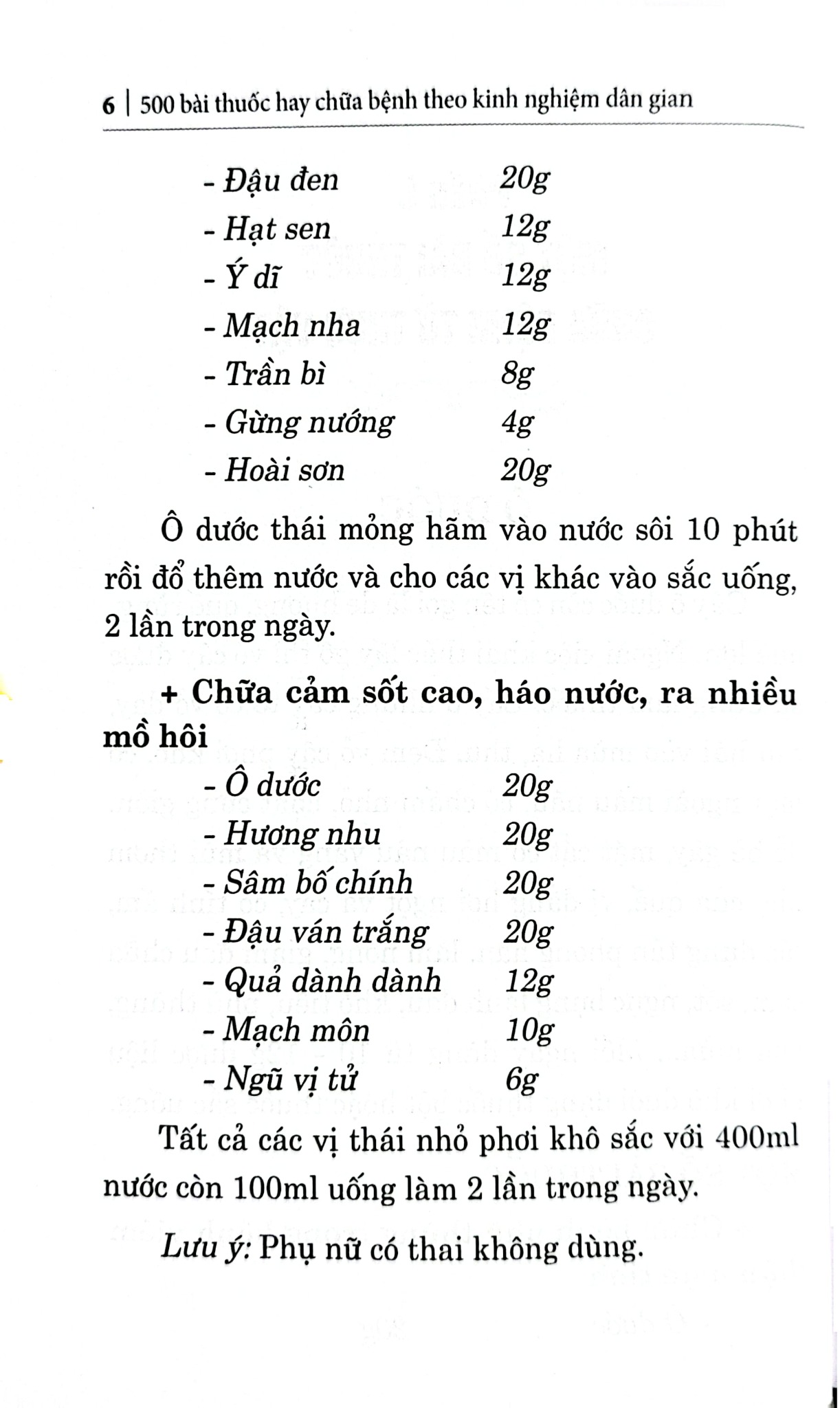 500 Bài Thuốc Hay Chữa Bệnh Theo Kinh Nghiệm Dân Gian - Hải Yến