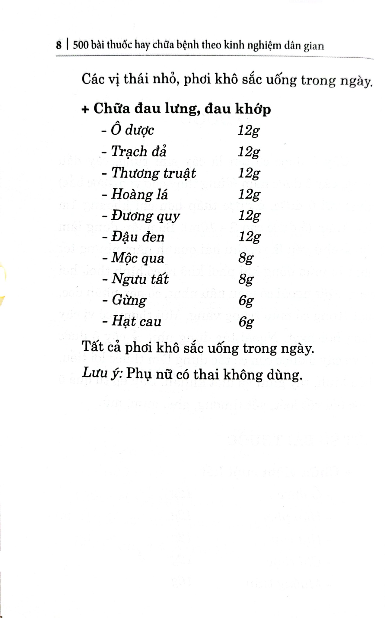 500 Bài Thuốc Hay Chữa Bệnh Theo Kinh Nghiệm Dân Gian - Hải Yến