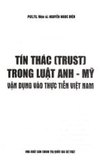 Tín Thác (Trust) Trong Luật Anh - Mỹ Vận Dụng Vào Thực Tiễn Việt Nam - PGS.TS. Viện Sĩ. Nguyễn Ngọc Điện