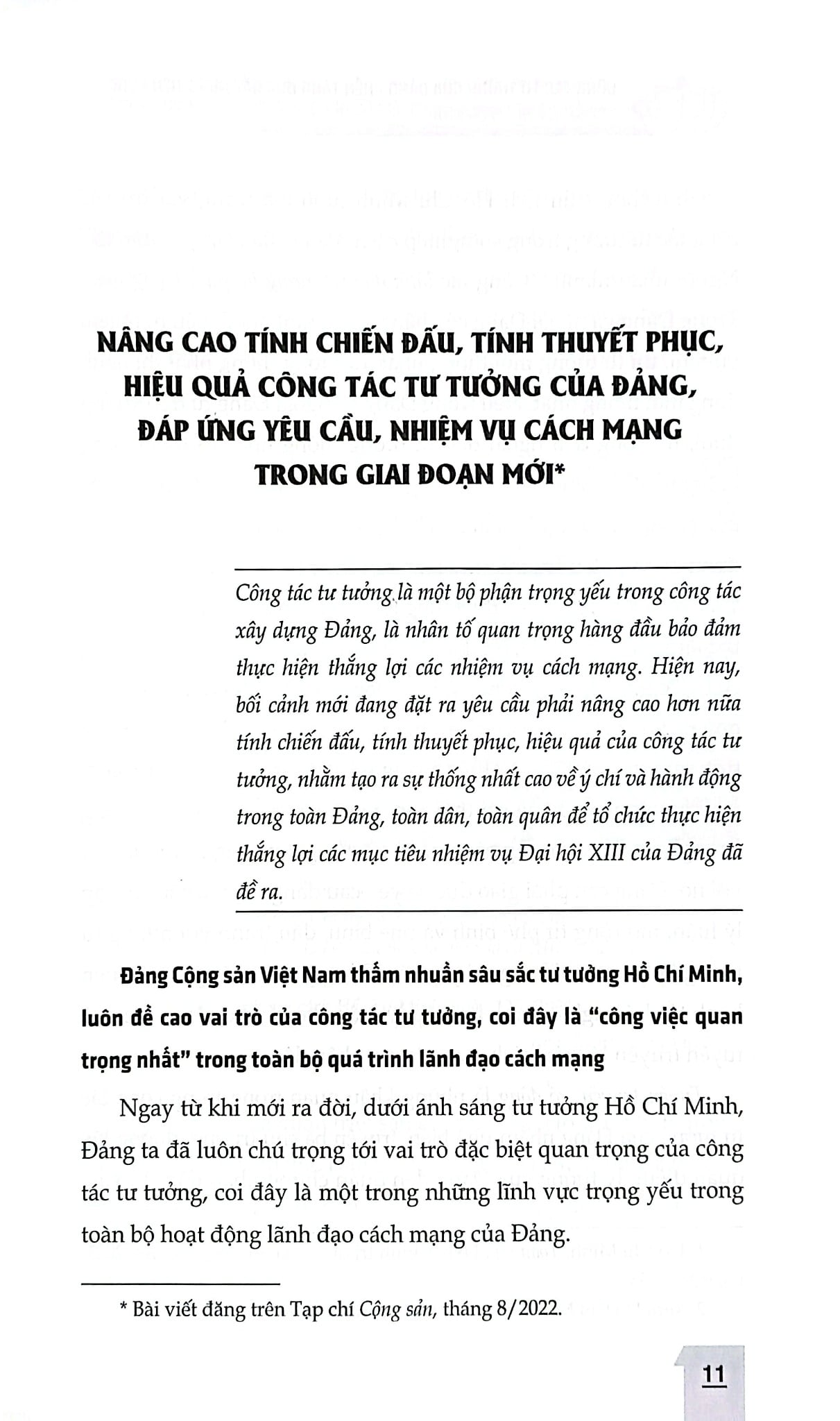 Công Tác Tư Tưởng Của Đảng, Nền Tảng Đưa Đất Nước Tiến Bước Trong Kỷ Nguyên Mới (CTQG) - Đại tướng Nguyễn Trọng Nghĩa