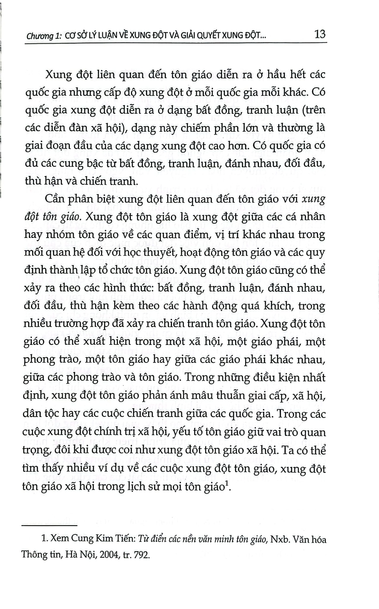 Xung Đột Và Giải Quyết Xung Đột Liên Quan Đến Tôn Giáo Ở Một Số Nước Đông Nam Á Và Hàm Ý Cho Việt Nam - TS. Lê Thị Liên
