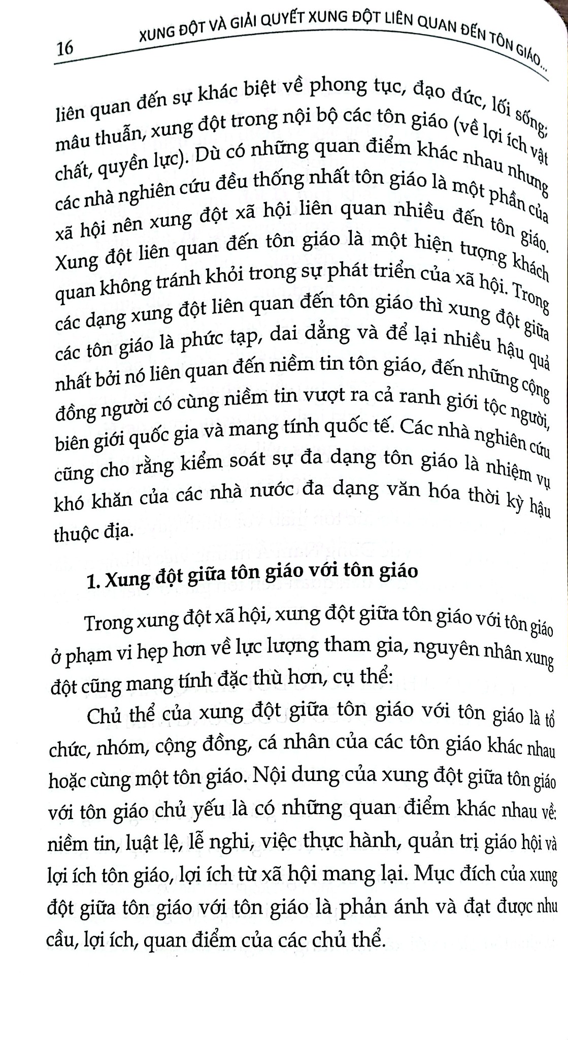 Xung Đột Và Giải Quyết Xung Đột Liên Quan Đến Tôn Giáo Ở Một Số Nước Đông Nam Á Và Hàm Ý Cho Việt Nam - TS. Lê Thị Liên