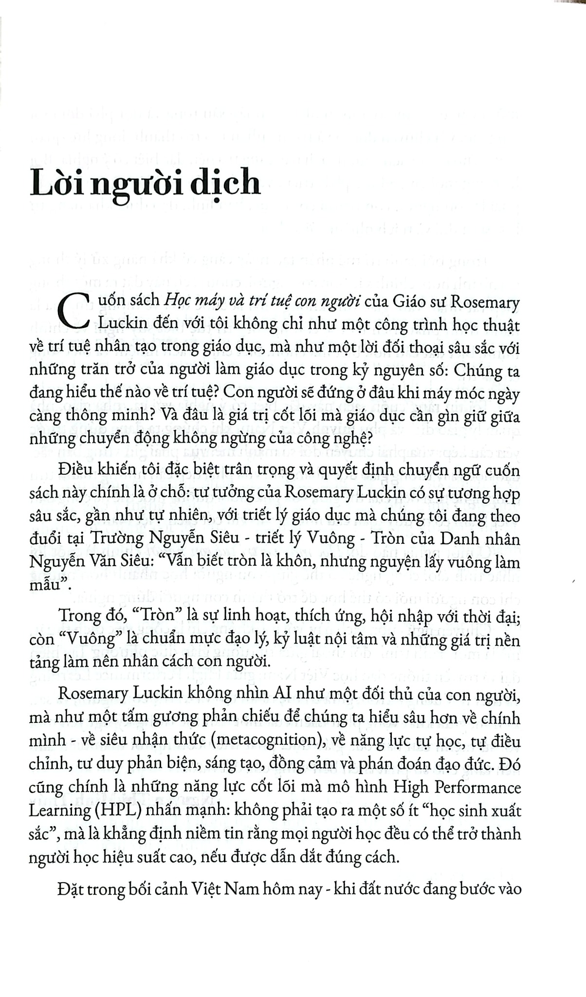 Học Máy Và Trí Tuệ Con Người - Tương Lai Của Giáo Dục Thế Kỷ 21 - 
Rosemary Luckin