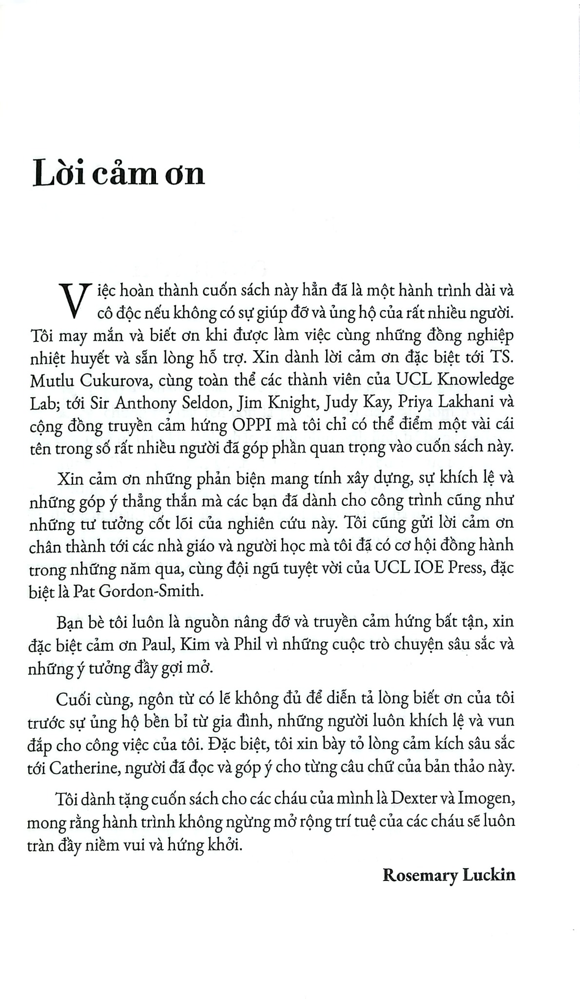 Học Máy Và Trí Tuệ Con Người - Tương Lai Của Giáo Dục Thế Kỷ 21 - 
Rosemary Luckin