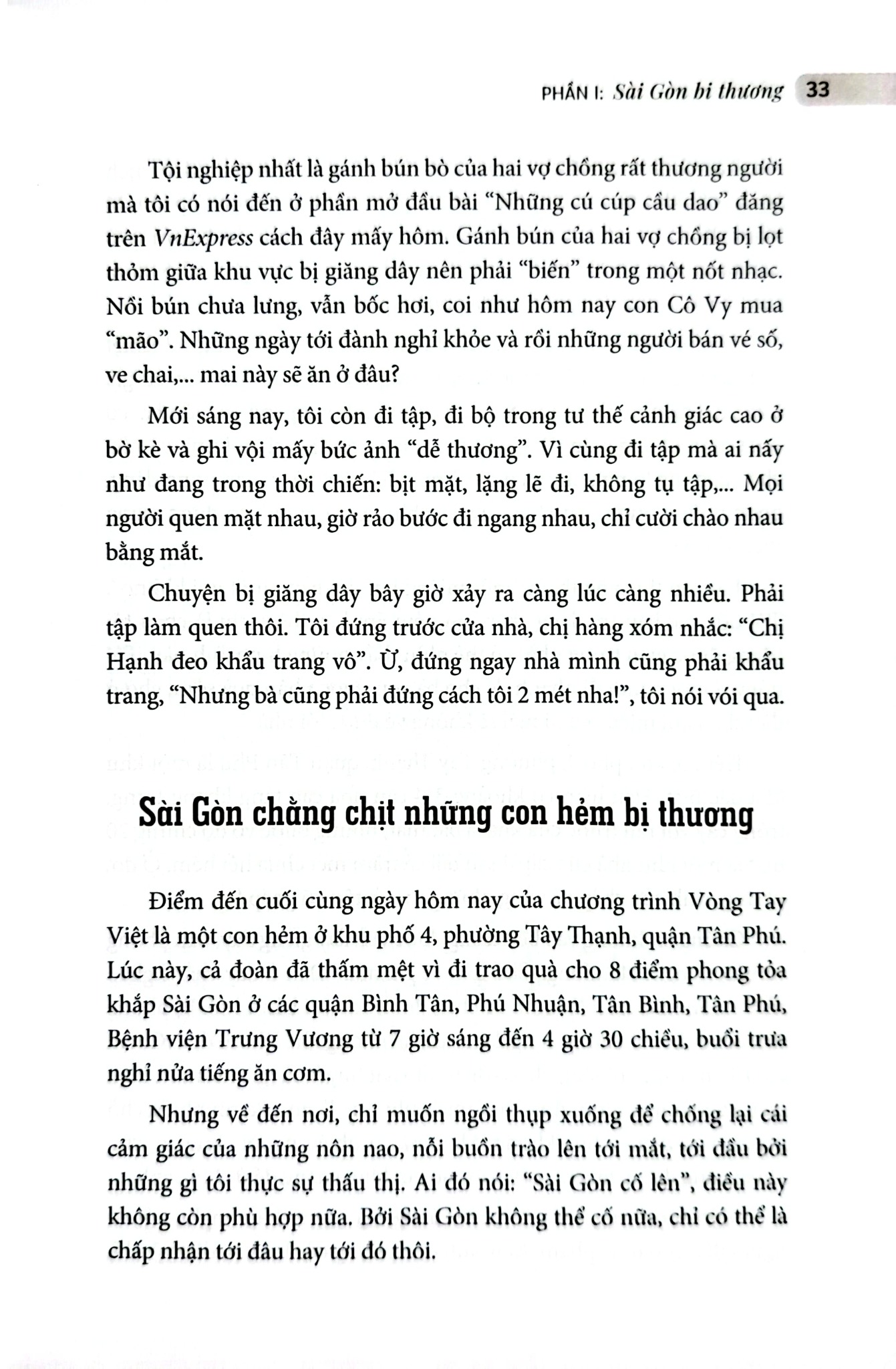 Sài Gòn Bao Thương - Một Góc Ký Ức Về Tình Người Trong Đại Dịch Covid-19 - Vũ Kim Hạnh