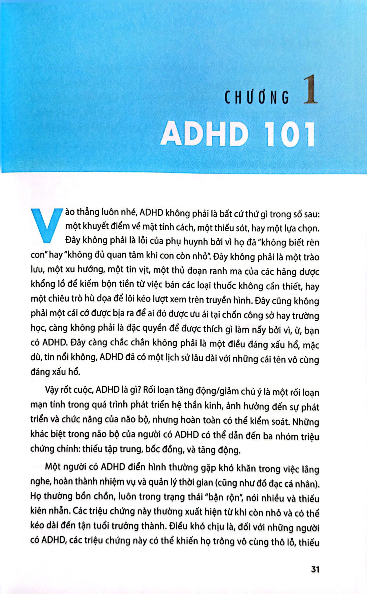 Hiểu Về ADHD - Vượt Qua Thách Thức Và Phát Triển Cùng Rối Loạn Tăng Động Giảm Chú Ý - Penn và Kim Holderness