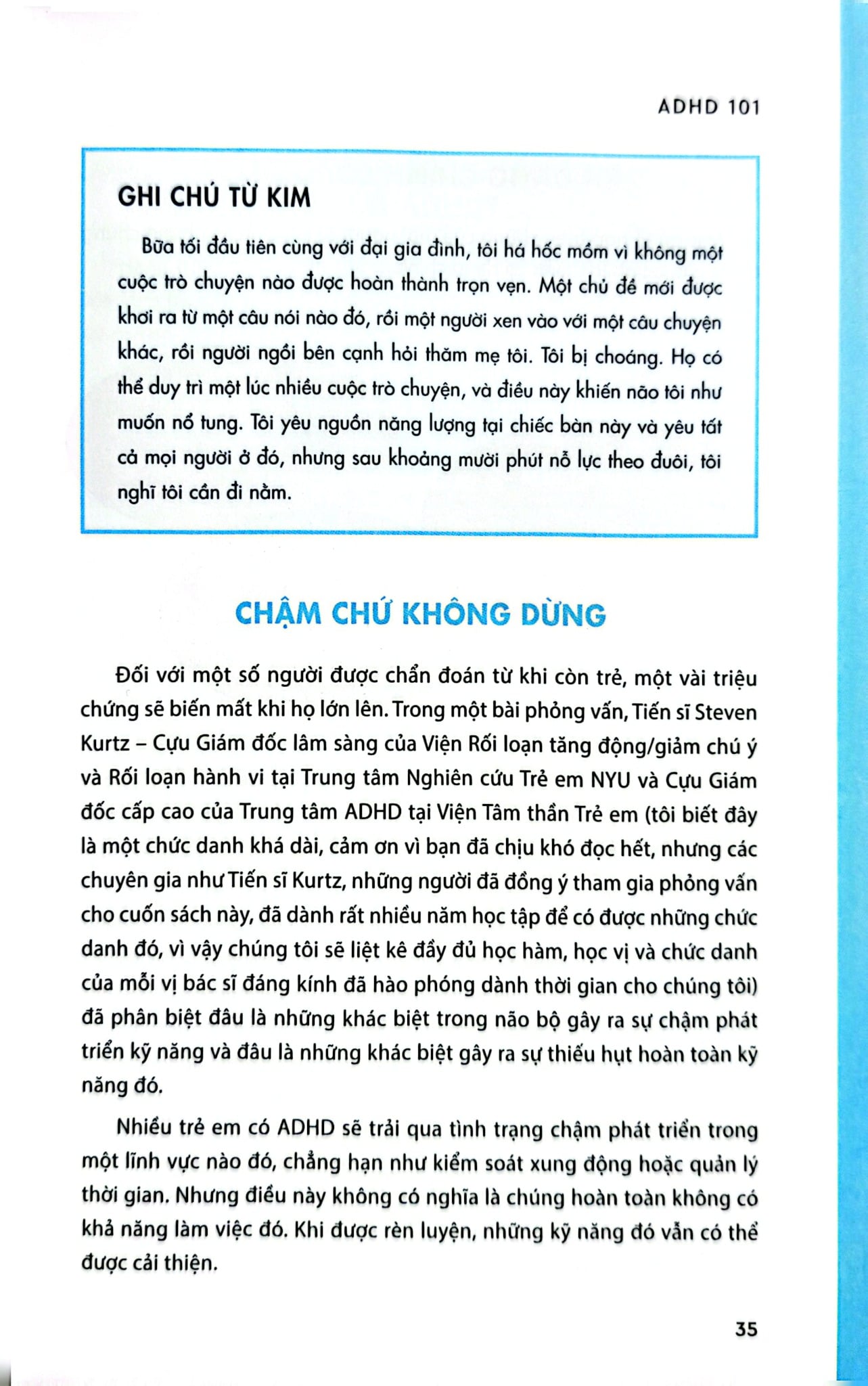 Hiểu Về ADHD - Vượt Qua Thách Thức Và Phát Triển Cùng Rối Loạn Tăng Động Giảm Chú Ý - Penn và Kim Holderness