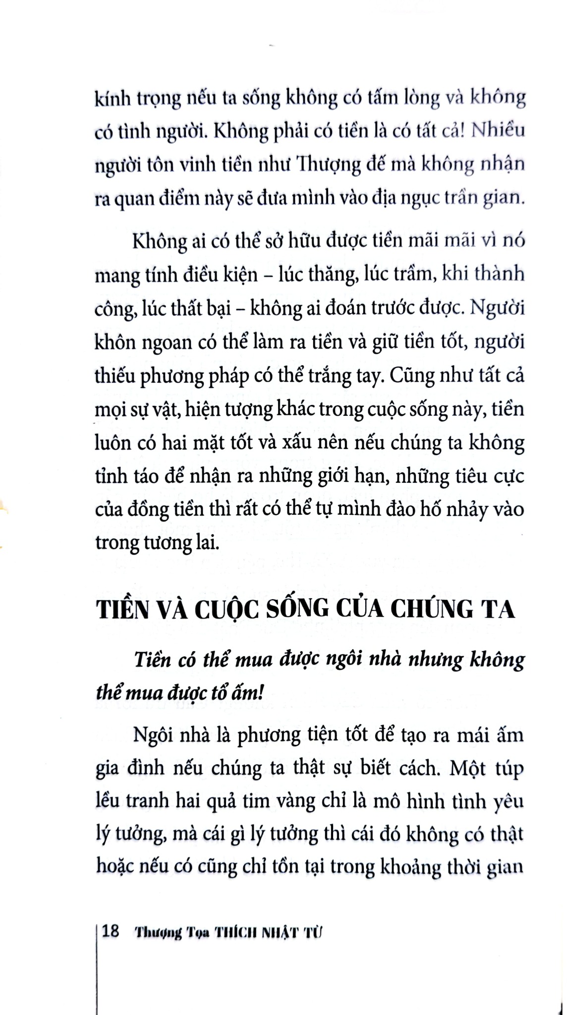 Tiền Và Tình Đời - Nghệ Thuật Buông Bỏ - Thích Nhật Từ