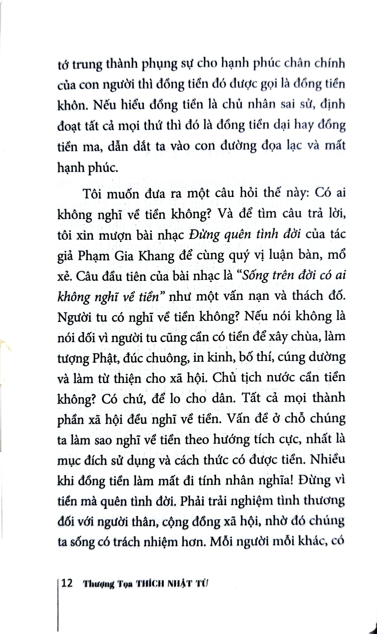 Tiền Và Tình Đời - Nghệ Thuật Buông Bỏ - Thích Nhật Từ