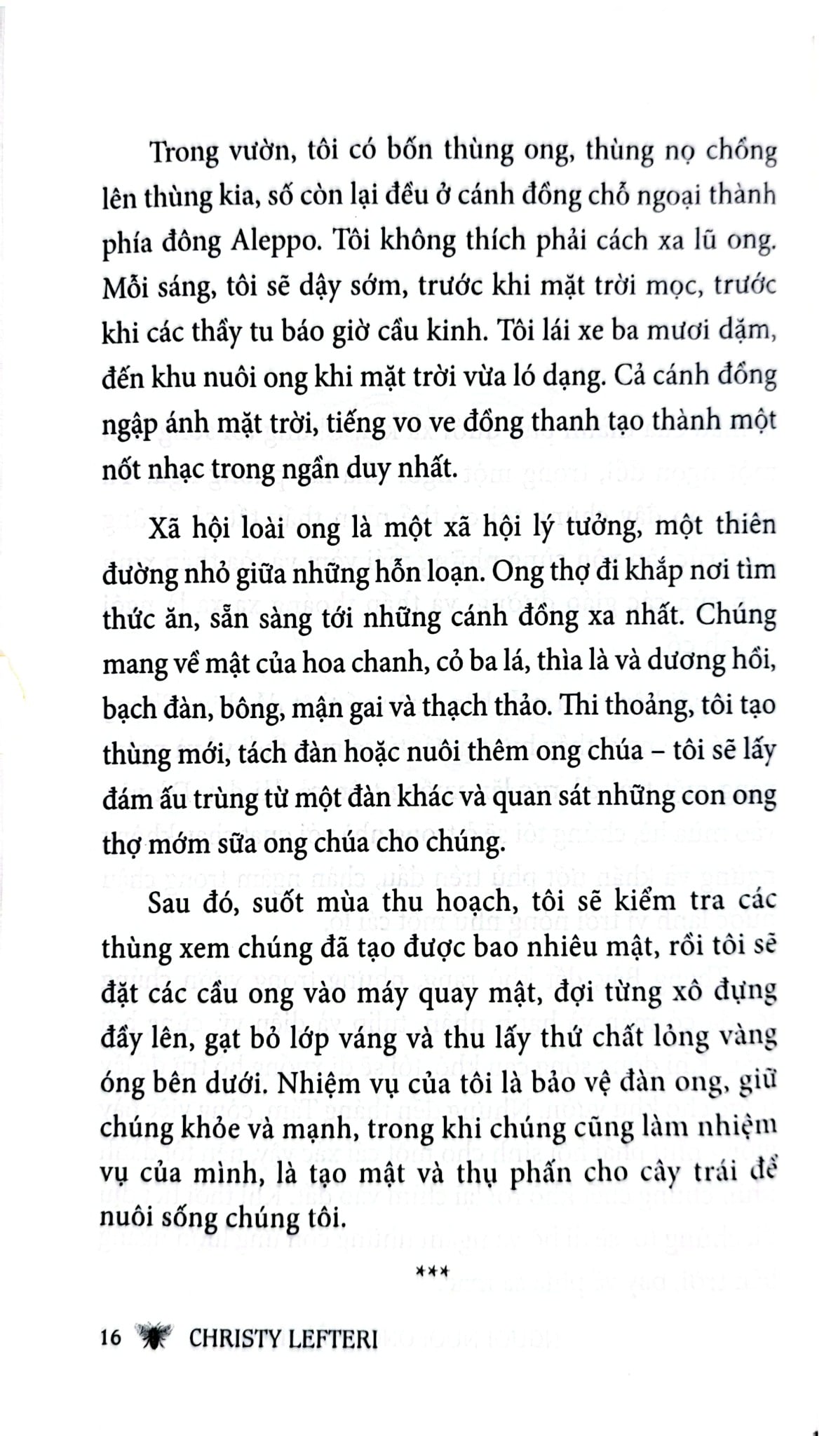 Người Nuôi Ong Thành Aleppo - Christy Lefteri