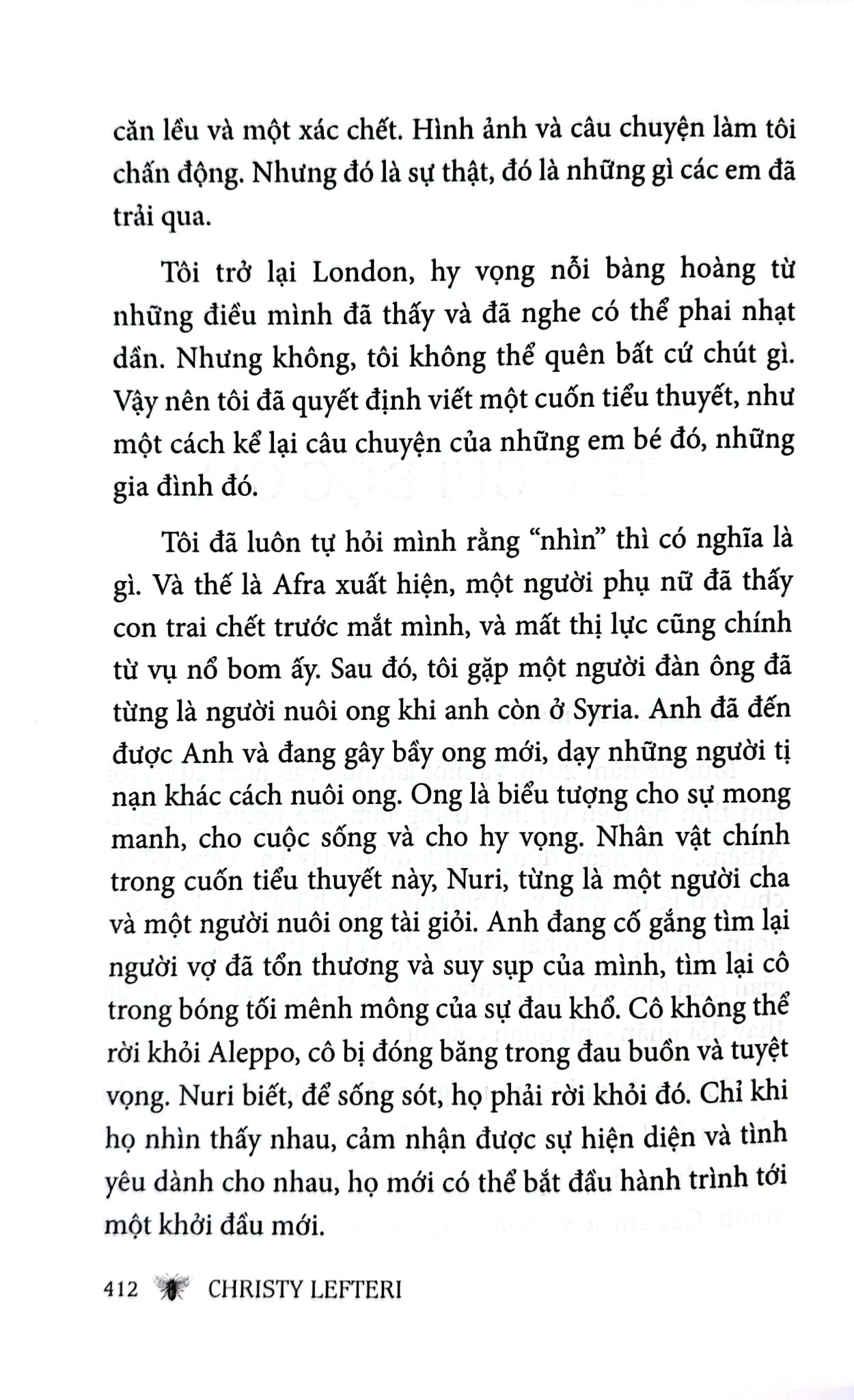 Người Nuôi Ong Thành Aleppo - Christy Lefteri