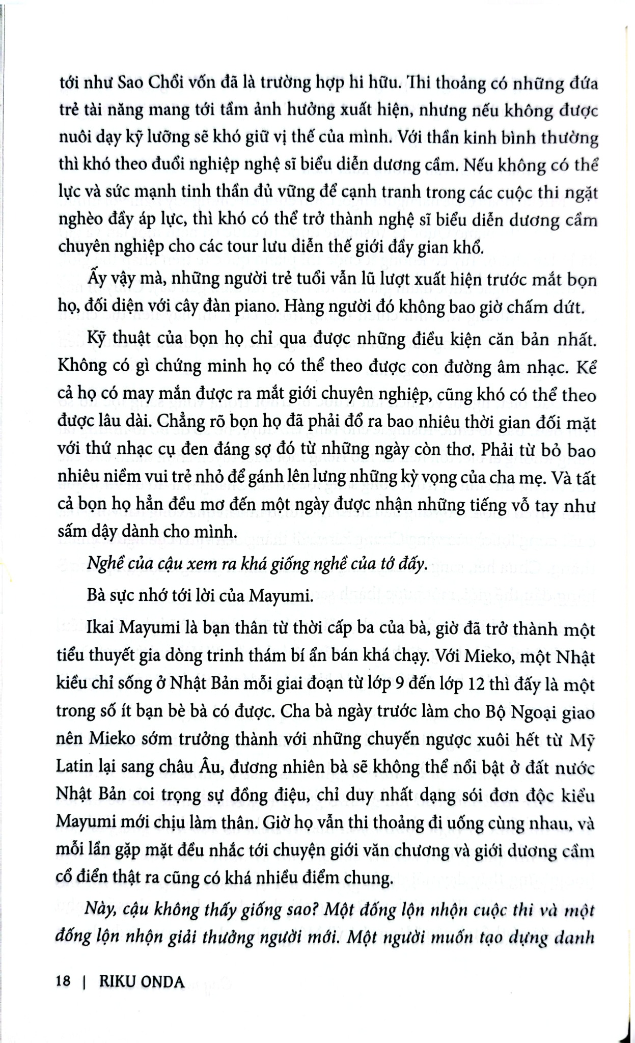 Ong Mật Và Sấm Rền - Riku Onda