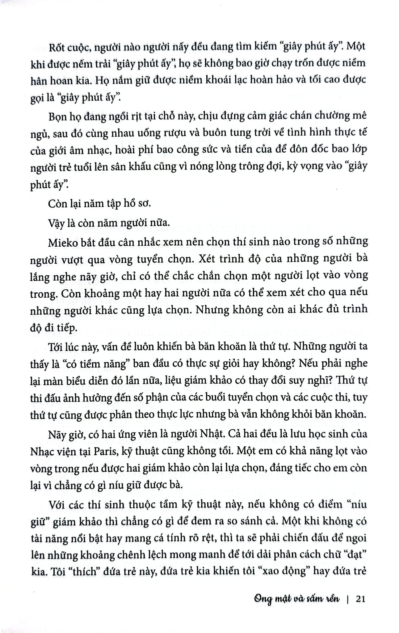 Ong Mật Và Sấm Rền - Riku Onda