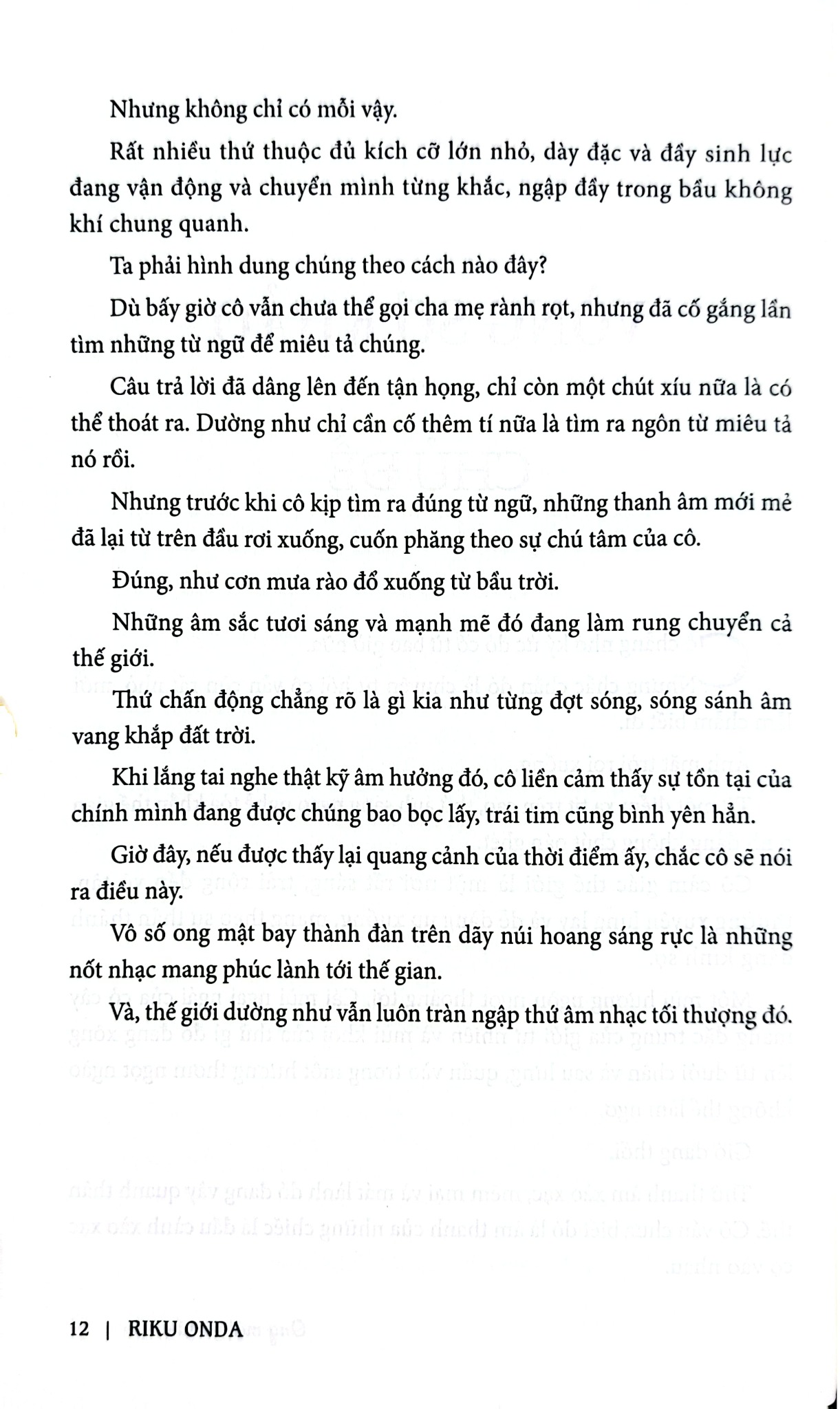 Ong Mật Và Sấm Rền - Riku Onda