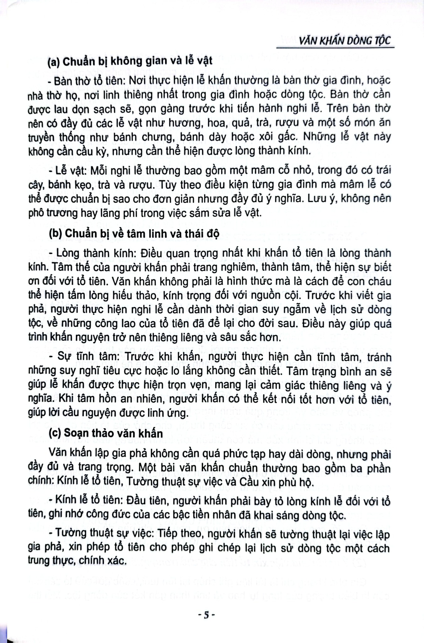 Văn Khấn Dòng Tộc - ThS Nguyễn Mạnh Linh