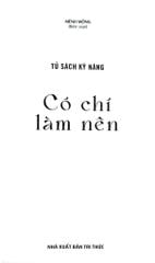 Tủ Sách Kỹ Năng - Có Chí Làm Nên - Mênh Mông