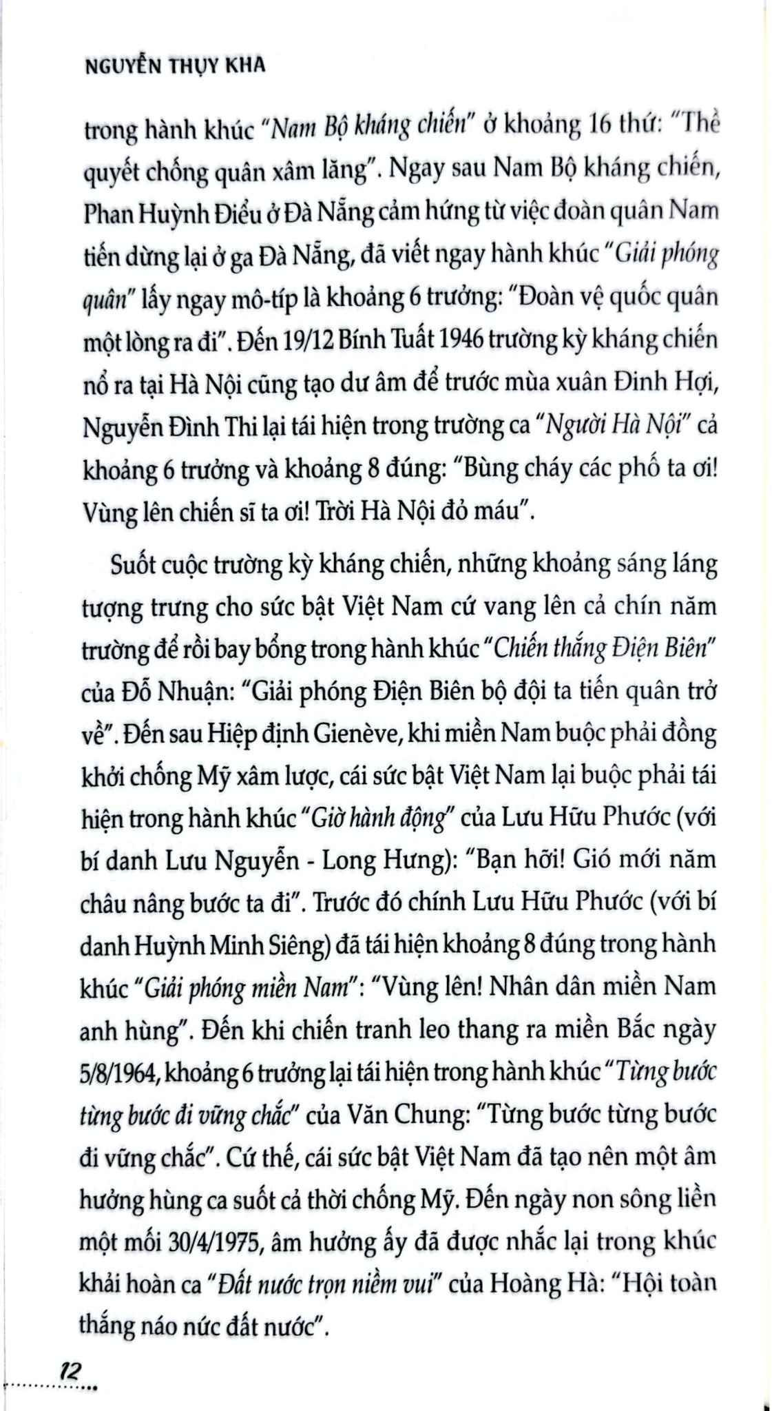Khát Vọng Tổ Quốc Trong Giai Điệu Việt Nam - Nguyễn Thụy Kha