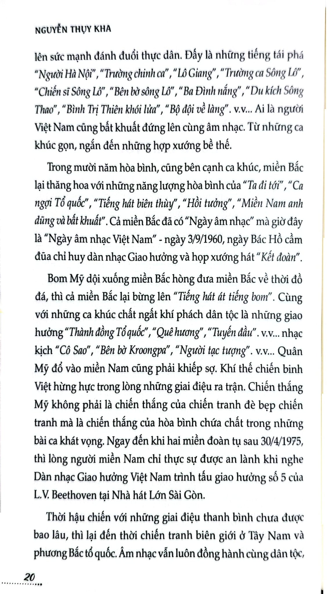 Khát Vọng Tổ Quốc Trong Giai Điệu Việt Nam - Nguyễn Thụy Kha