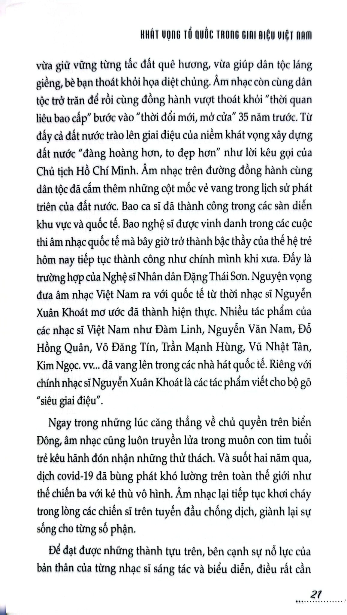 Khát Vọng Tổ Quốc Trong Giai Điệu Việt Nam - Nguyễn Thụy Kha