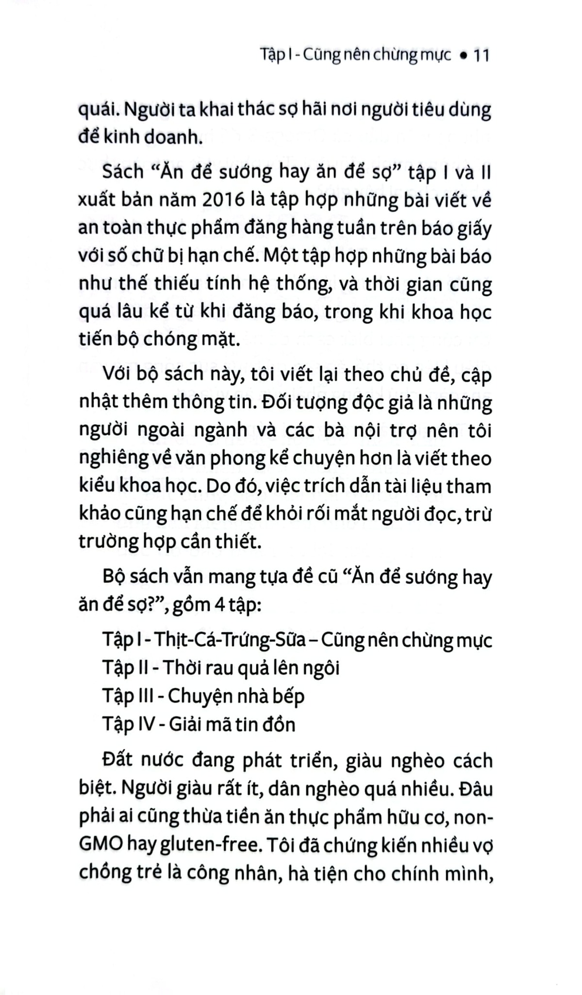 Bộ Sách Ăn Để Sướng Hay Ăn Để Sợ? - Vũ Thế Thành