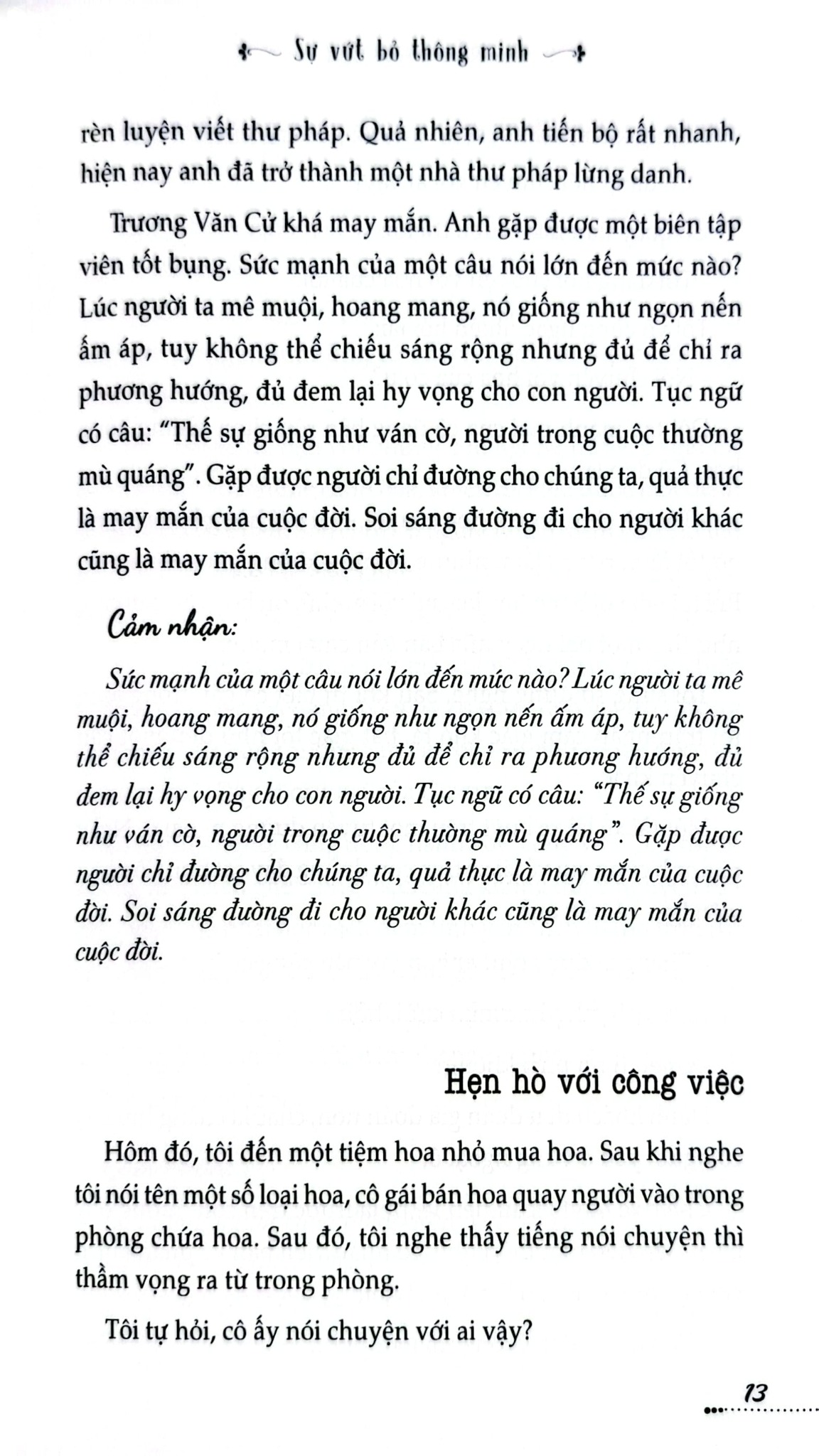Tủ Sách Kỹ Năng - Sự Vứt Bỏ Thông Minh - Trần Giang Sơn