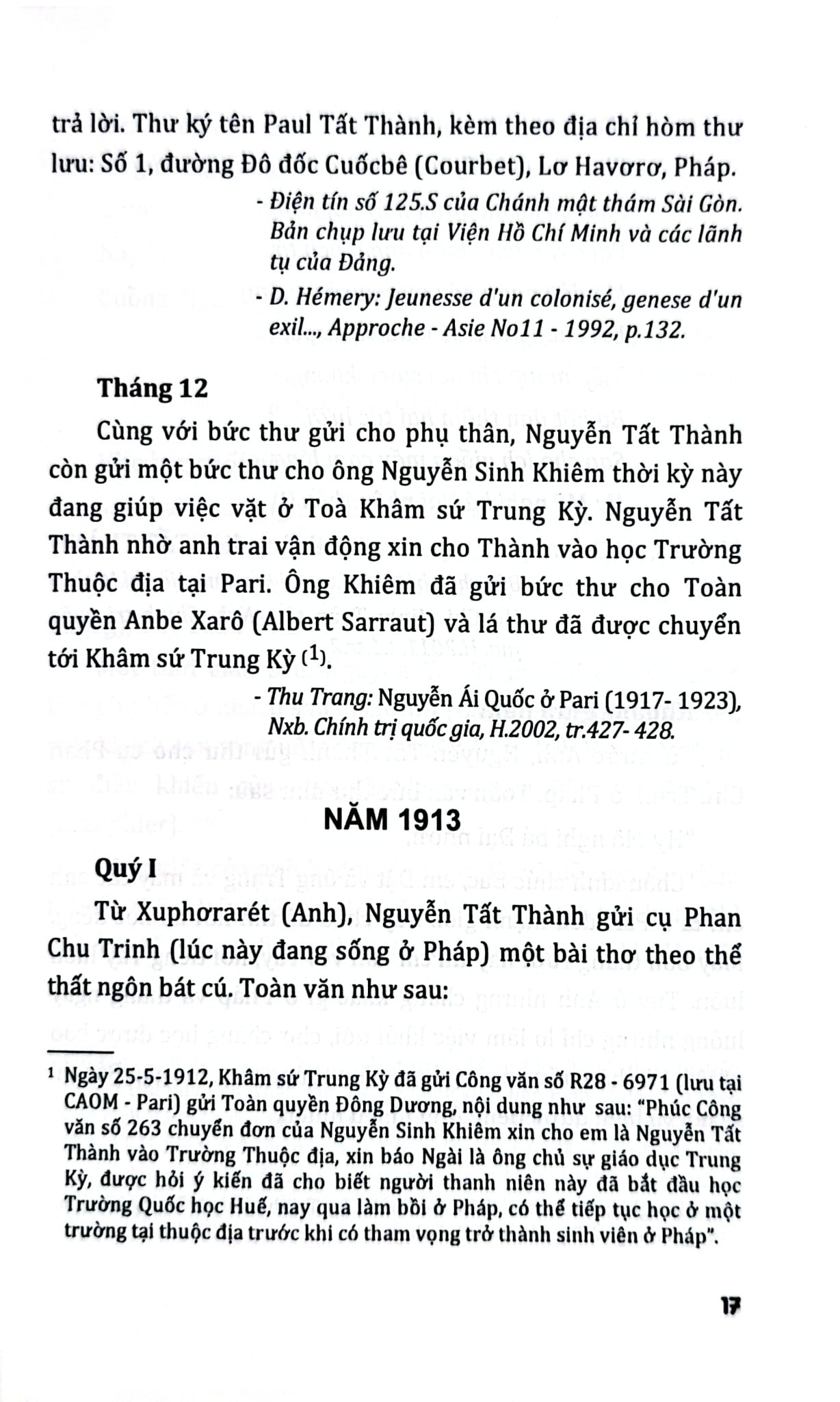 Chủ Tịch Hồ Chí Minh Với Nước Pháp - Vũ Thị Kim Yến