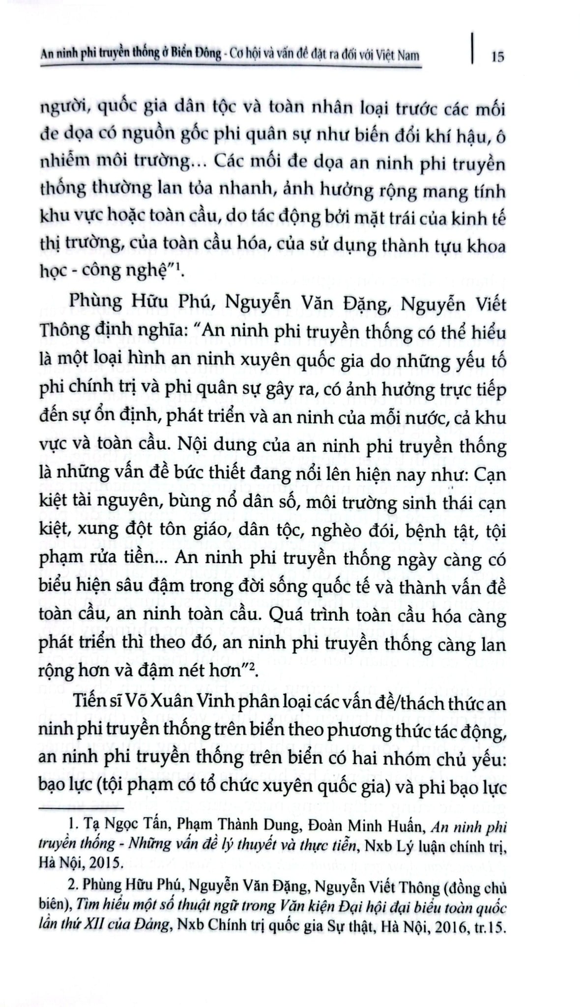 Chủ Quyền Biển Đảo Là Thiêng Liêng Và Bất Khả Xâm Phạm - An Ninh Phi Truyền Thống Ở Biển Đông: Cơ Hội Và Vấn Đề Đặt Ra Đối Với Việt Nam - TS. Nguyễn Xuân Cường