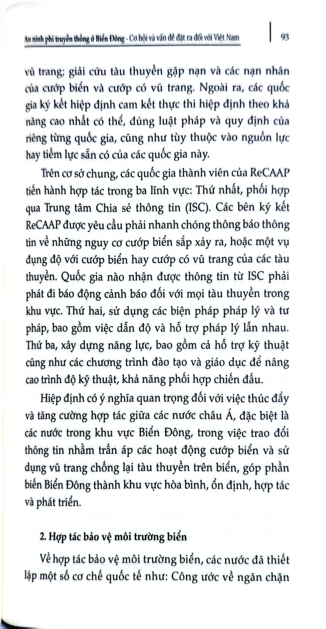 Chủ Quyền Biển Đảo Là Thiêng Liêng Và Bất Khả Xâm Phạm - An Ninh Phi Truyền Thống Ở Biển Đông: Cơ Hội Và Vấn Đề Đặt Ra Đối Với Việt Nam - TS. Nguyễn Xuân Cường
