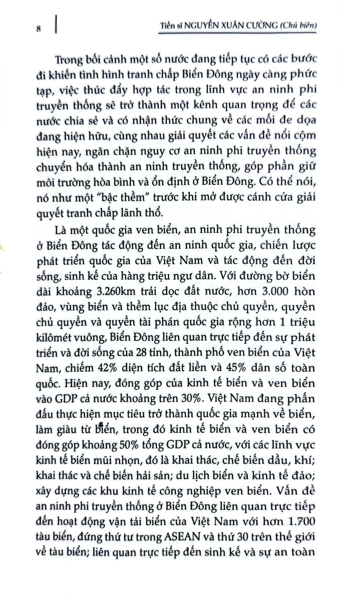 Chủ Quyền Biển Đảo Là Thiêng Liêng Và Bất Khả Xâm Phạm - An Ninh Phi Truyền Thống Ở Biển Đông: Cơ Hội Và Vấn Đề Đặt Ra Đối Với Việt Nam - TS. Nguyễn Xuân Cường