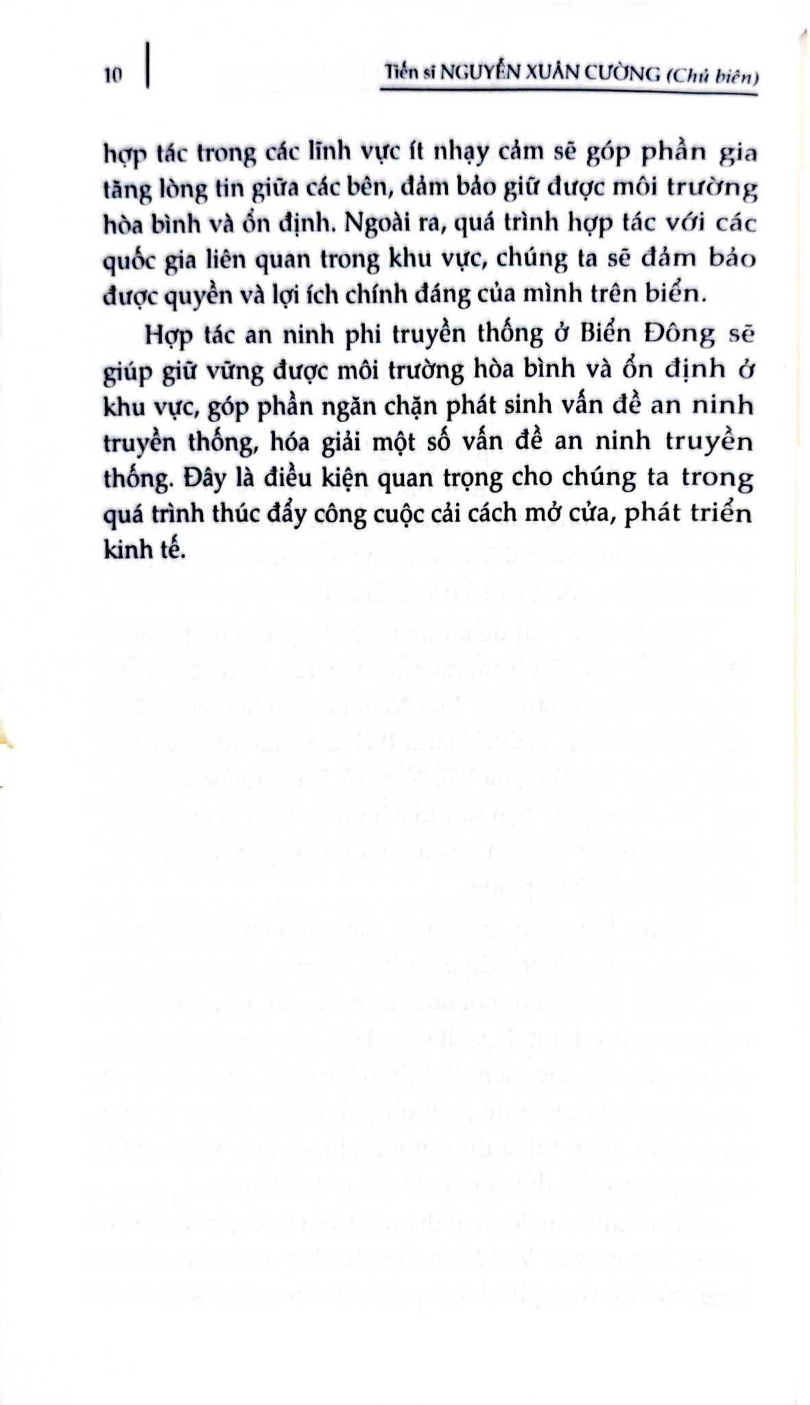 Chủ Quyền Biển Đảo Là Thiêng Liêng Và Bất Khả Xâm Phạm - An Ninh Phi Truyền Thống Ở Biển Đông: Cơ Hội Và Vấn Đề Đặt Ra Đối Với Việt Nam - TS. Nguyễn Xuân Cường