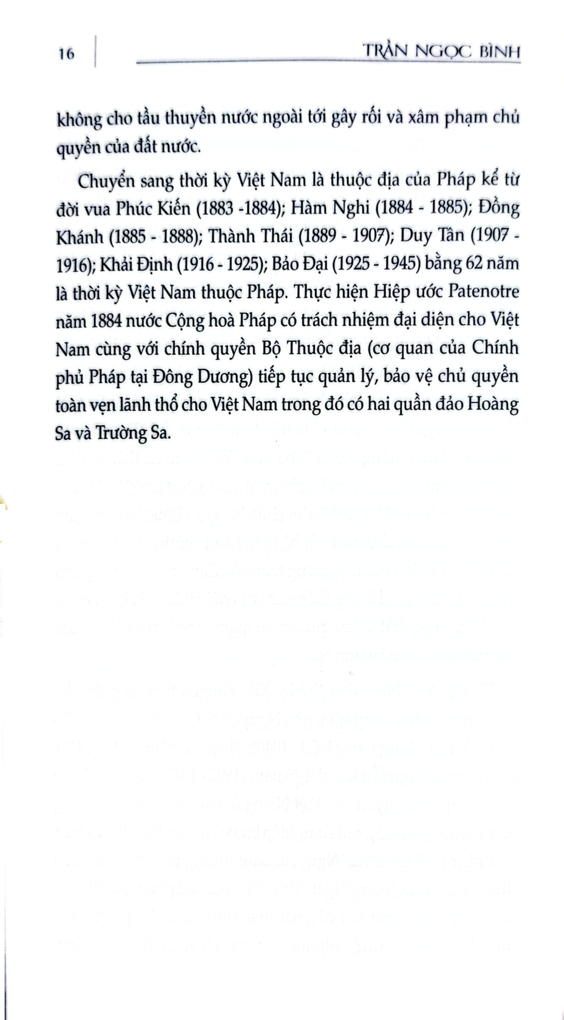 Chủ Quyền Biển Đảo Là Thiêng Liêng Và Bất Khả Xâm Phạm - Dấu Ấn Hoàng Sa - Trần Ngọc Bình