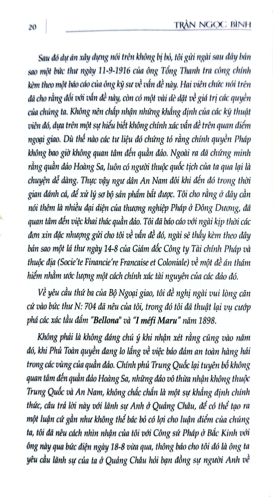 Chủ Quyền Biển Đảo Là Thiêng Liêng Và Bất Khả Xâm Phạm - Dấu Ấn Hoàng Sa - Trần Ngọc Bình