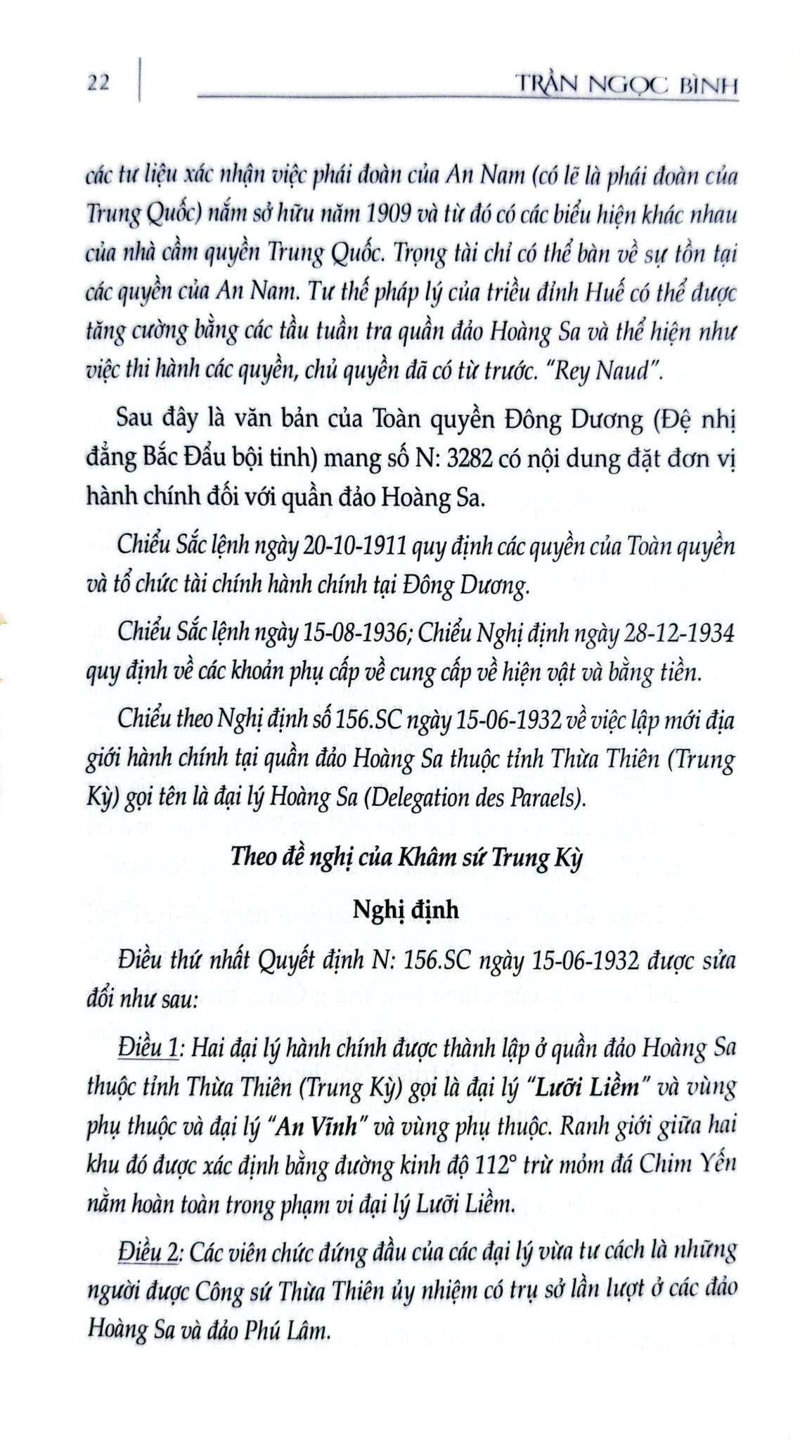 Chủ Quyền Biển Đảo Là Thiêng Liêng Và Bất Khả Xâm Phạm - Dấu Ấn Hoàng Sa - Trần Ngọc Bình