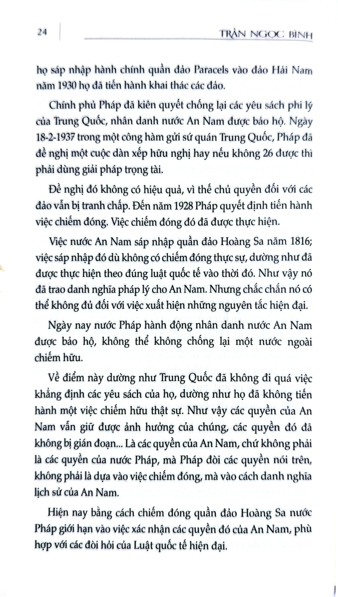 Chủ Quyền Biển Đảo Là Thiêng Liêng Và Bất Khả Xâm Phạm - Dấu Ấn Hoàng Sa - Trần Ngọc Bình