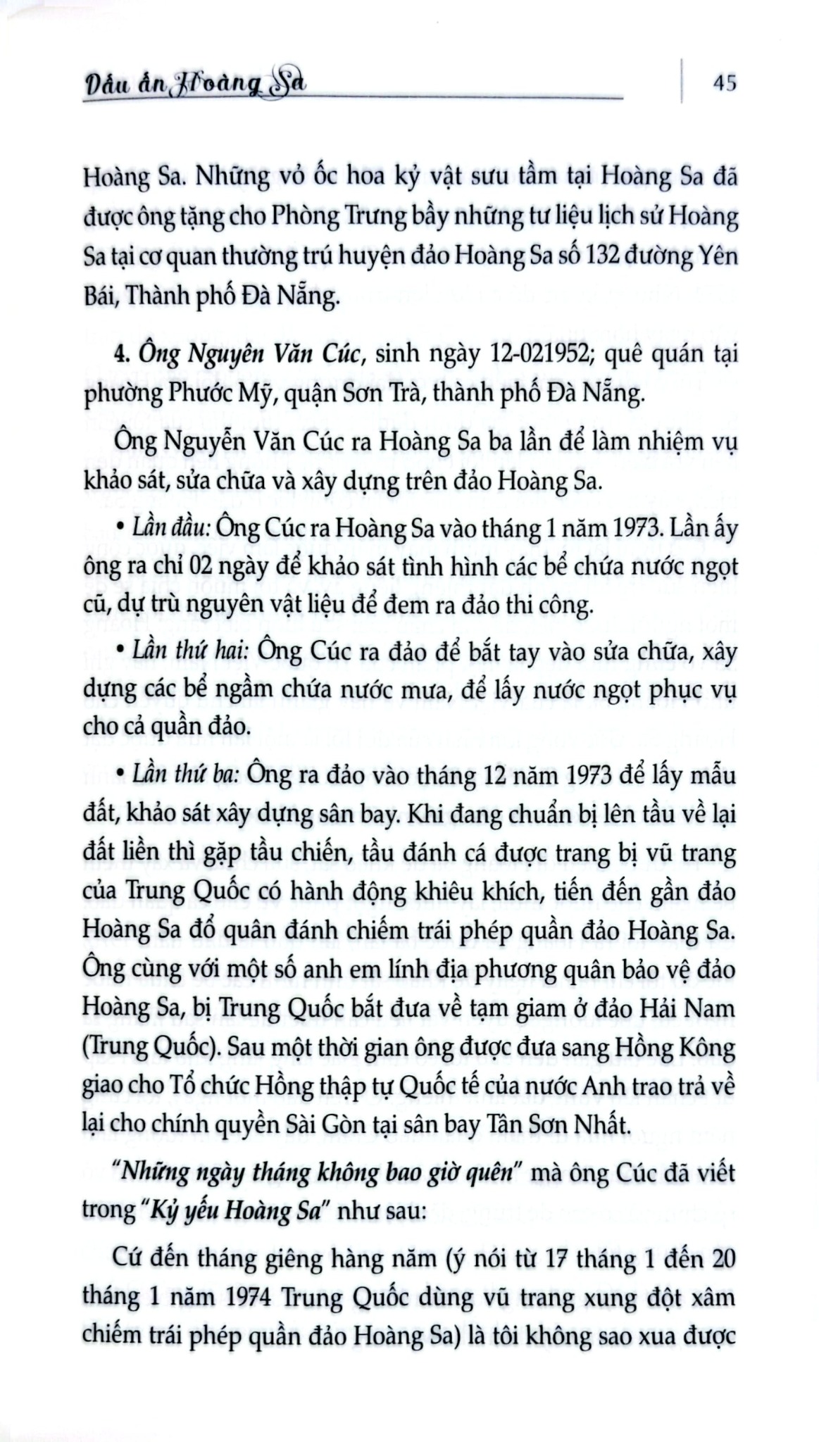 Chủ Quyền Biển Đảo Là Thiêng Liêng Và Bất Khả Xâm Phạm - Dấu Ấn Hoàng Sa - Trần Ngọc Bình
